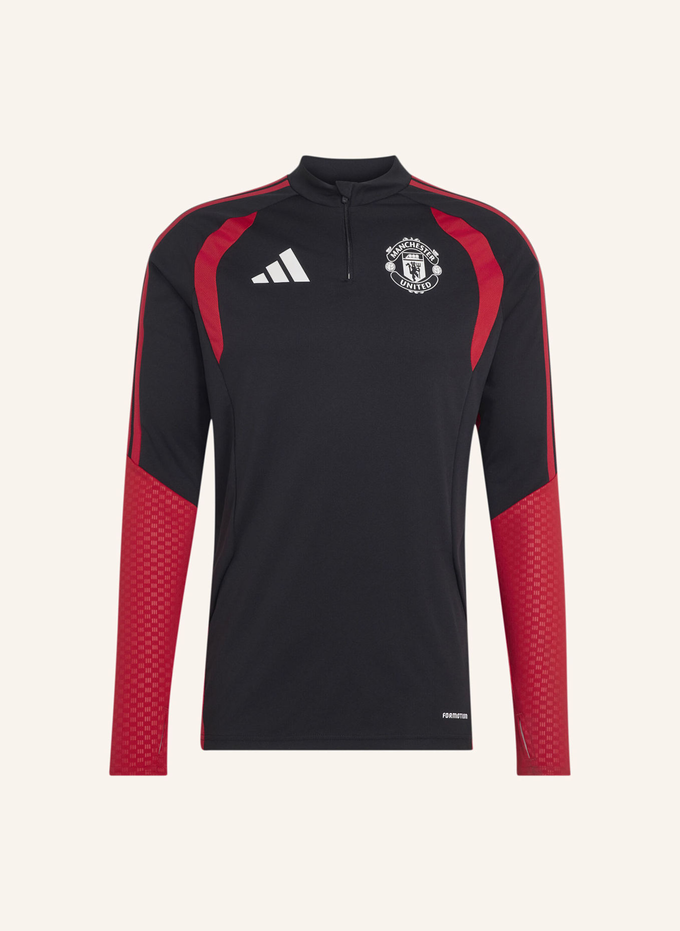 adidas MANCHESTER UNITED 26/27 TIRO TRAININGSOBERTEIL: SCHWARZ