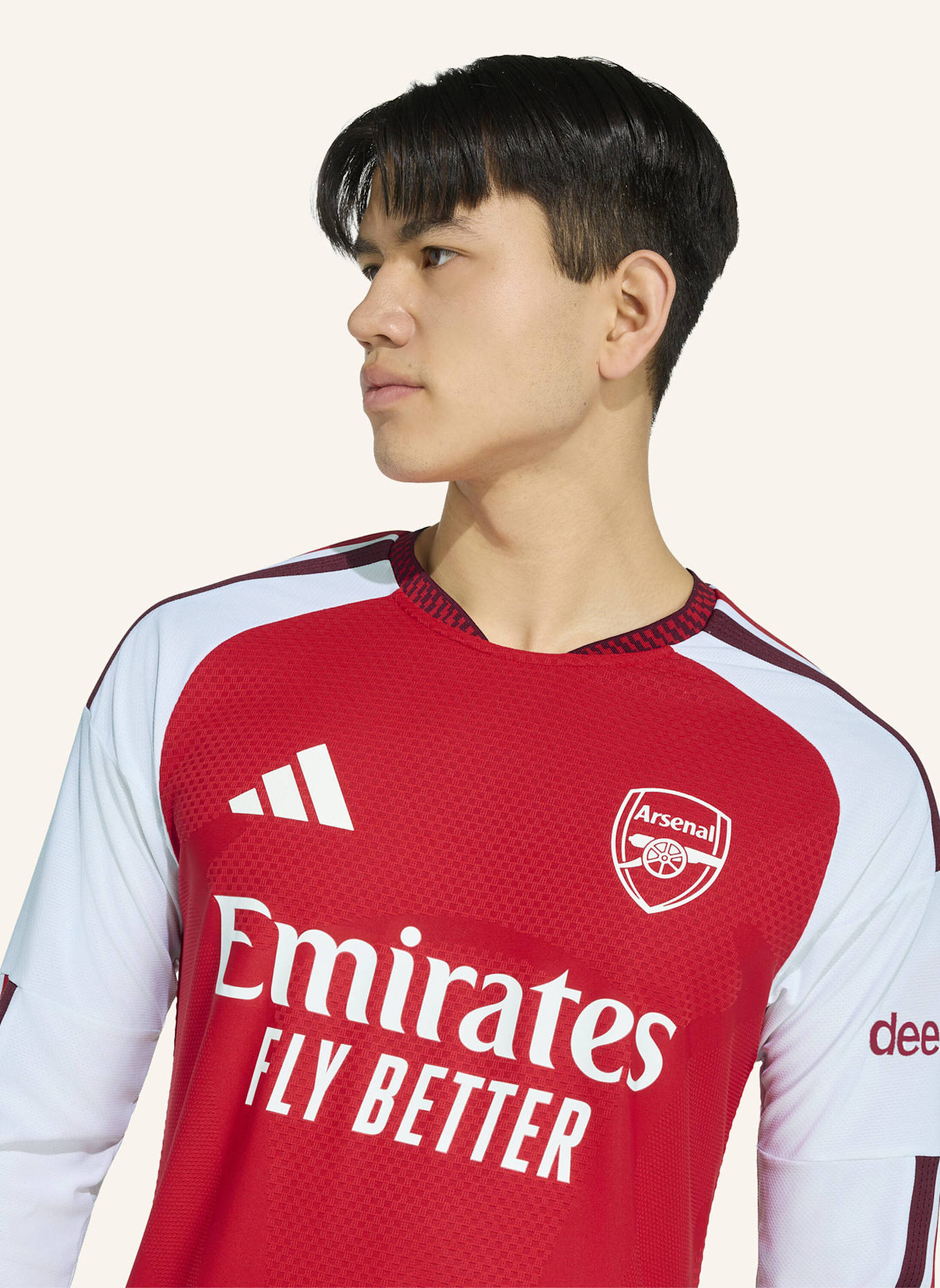 adidas FC ARSENAL 26/27 AUTHENTIC HEIMTRIKOT, LANGÄRMELIG: ROT