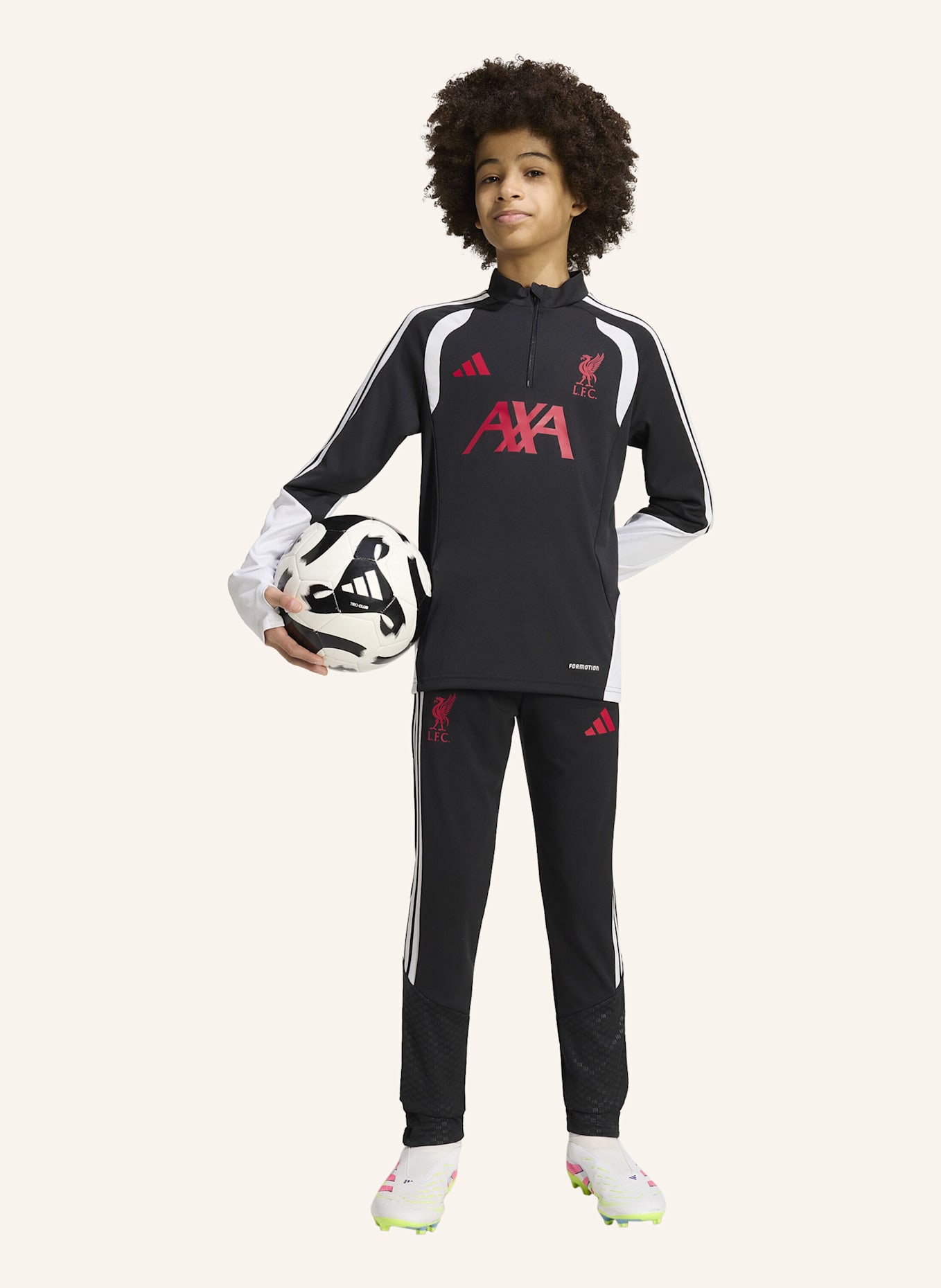 adidas FC LIVERPOOL 26/27 TIRO KIDS TRAININGSOBERTEIL: SCHWARZ