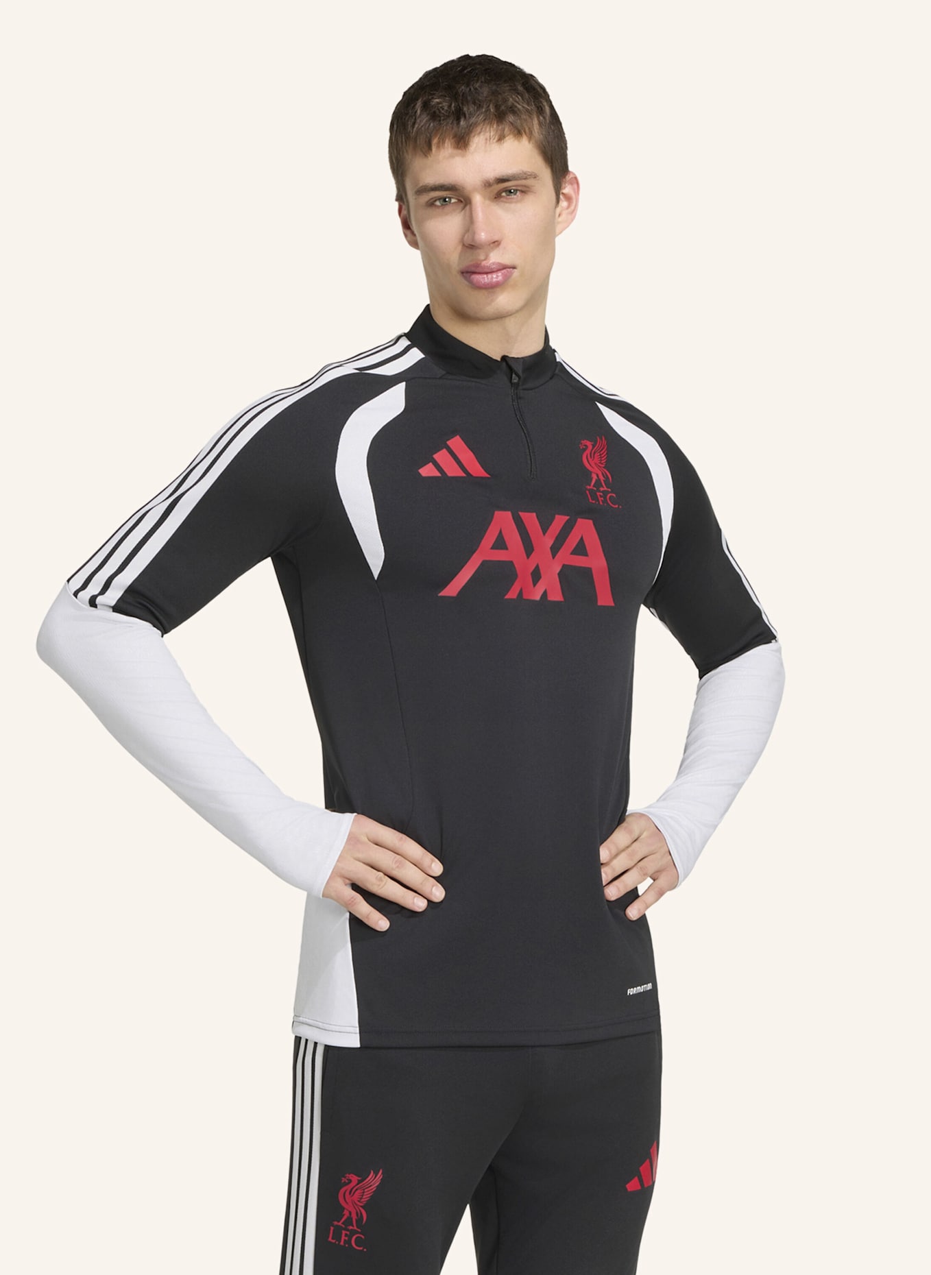 adidas LIVERPOOL FC 26/27 TIRO TRAININGSOBERTEIL: SCHWARZ