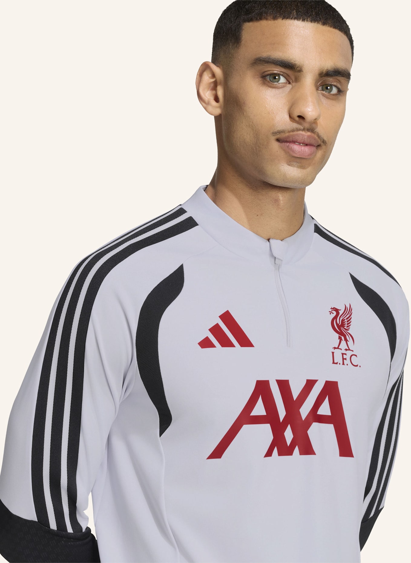 adidas LIVERPOOL FC 26/27 TIRO TRAININGSOBERTEIL: GRAU