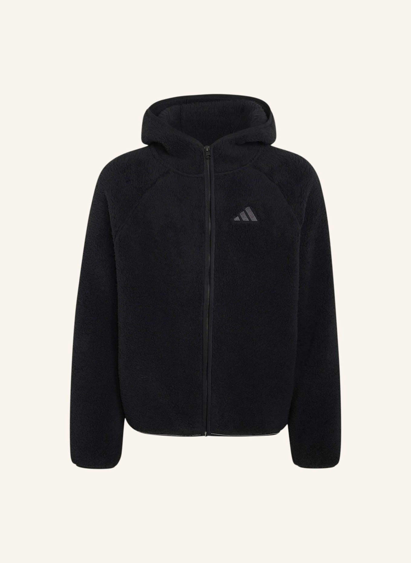 adidas TERREX TERREX XPLORIC KIDS FLEECEJACKE, KAPUZE, DURCHGEHENDER REISSVERSCHLUSS: SCHWARZ