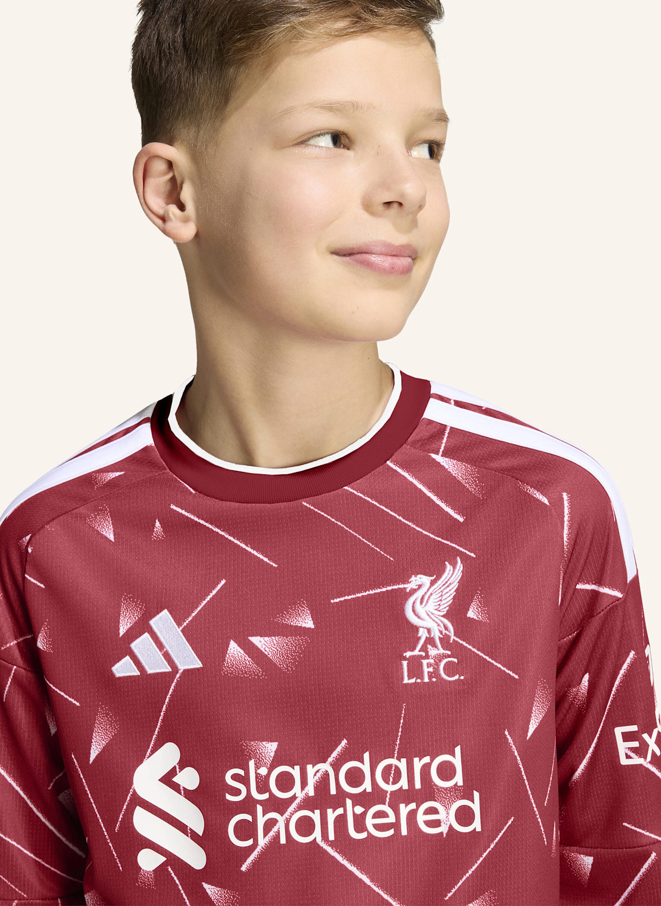 adidas FC LIVERPOOL 26/27 KIDS HEIMTRIKOT, LANGÄRMELIG: ROT