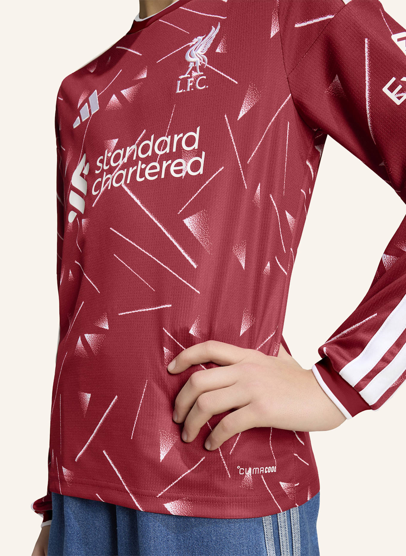 adidas FC LIVERPOOL 26/27 KIDS HEIMTRIKOT, LANGÄRMELIG: ROT