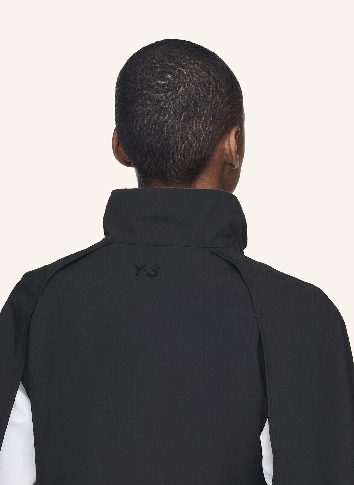 Y-3 Y-3 CROPPED NYLON JACKET: SCHWARZ