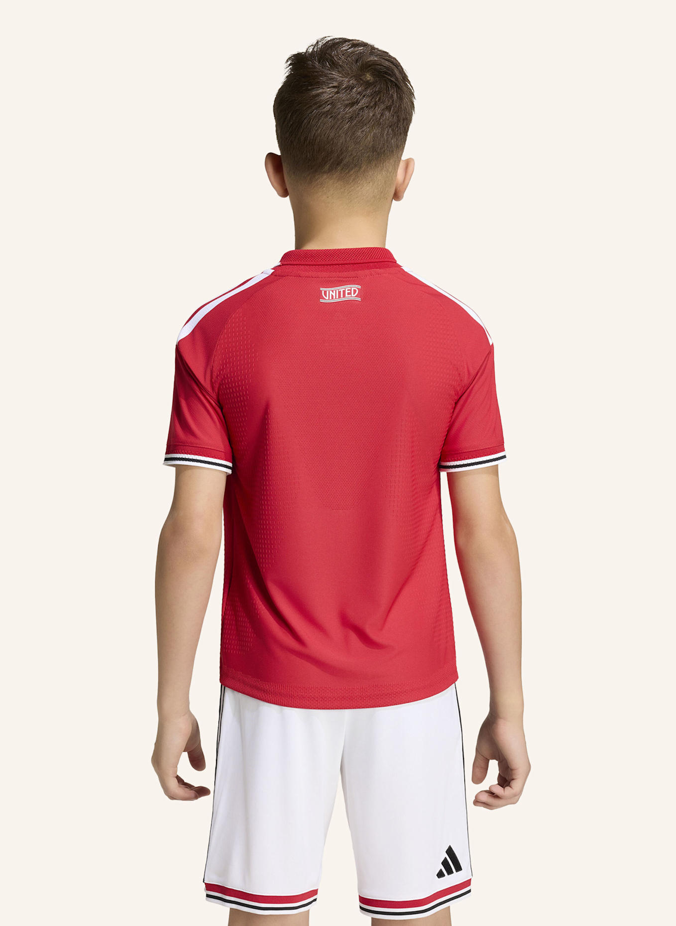 adidas MANCHESTER UNITED 26/27 KIDS AUTHENTIC HEIMTRIKOT: ROT