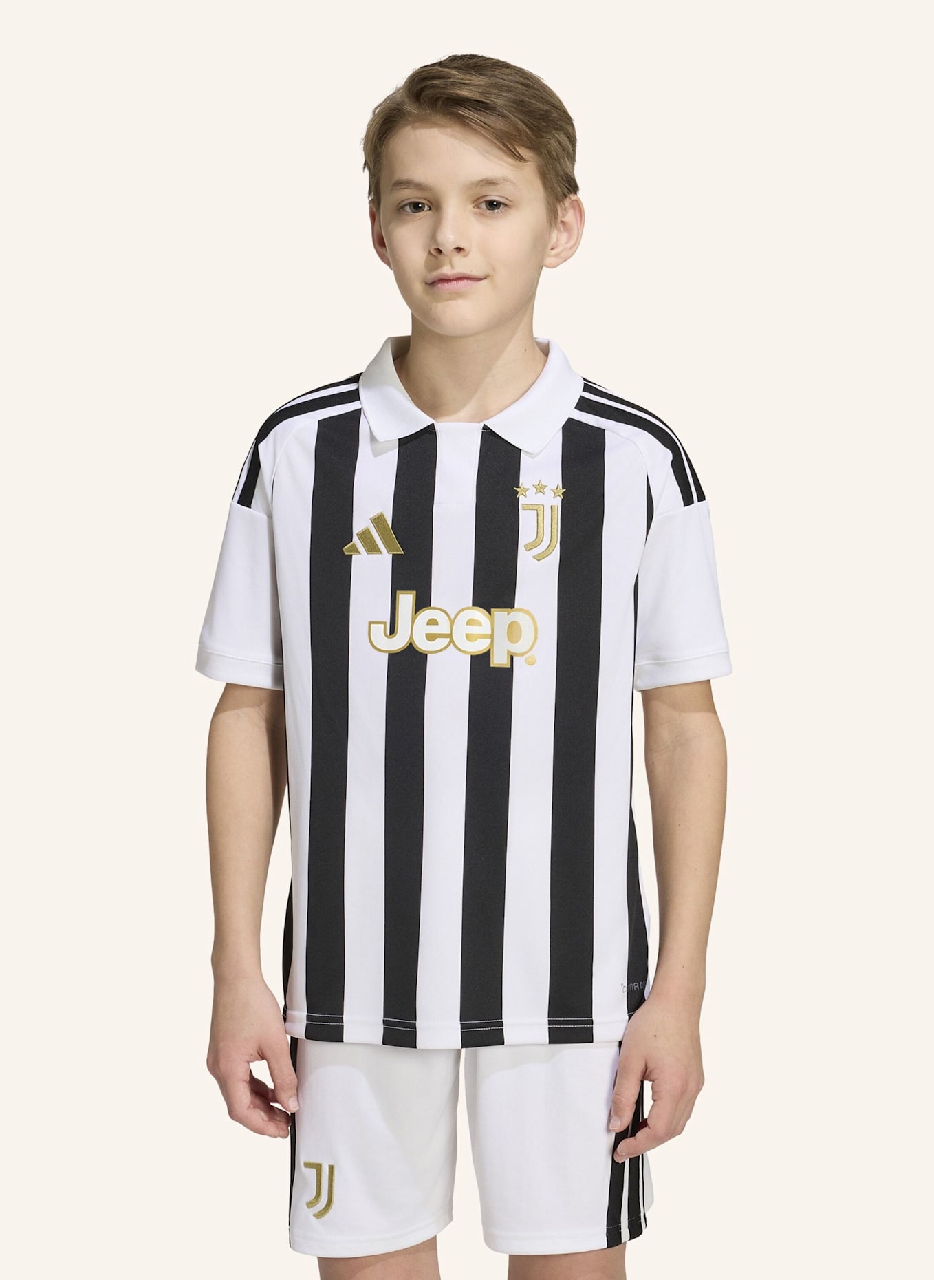 adidas JUVENTUS TURIN 26/27 KIDS HEIMTRIKOT: WEISS/ SCHWARZ