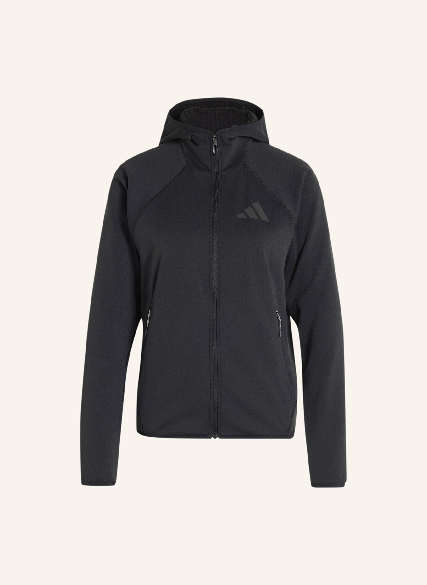 adidas TERREX TERREX XPERIOR CLIMAWARM+ VENTKNIT FLEECE-KAPUZENJACKE: SCHWARZ