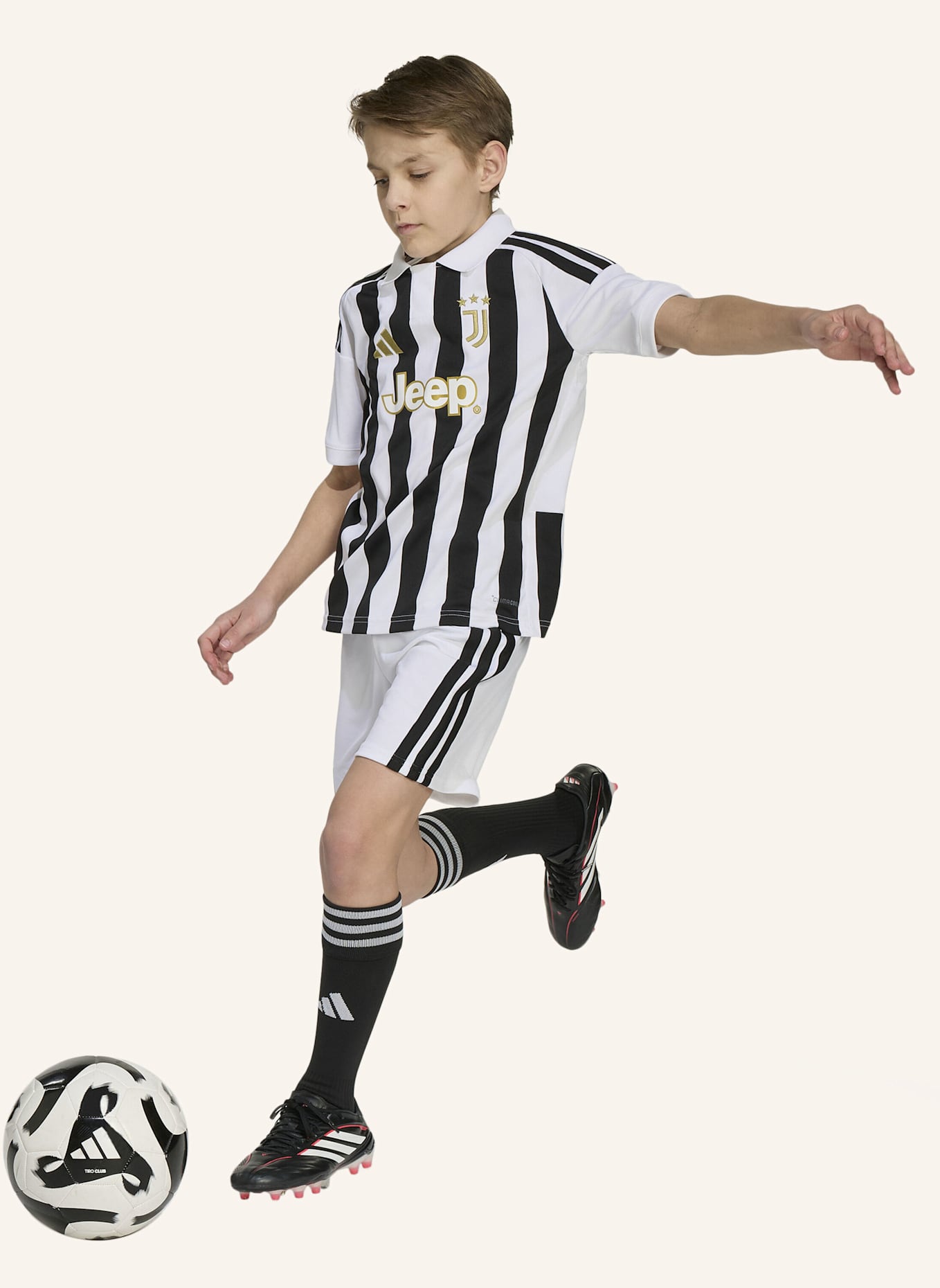 adidas JUVENTUS TURIN 26/27 KIDS HEIMTRIKOT: WEISS/ SCHWARZ