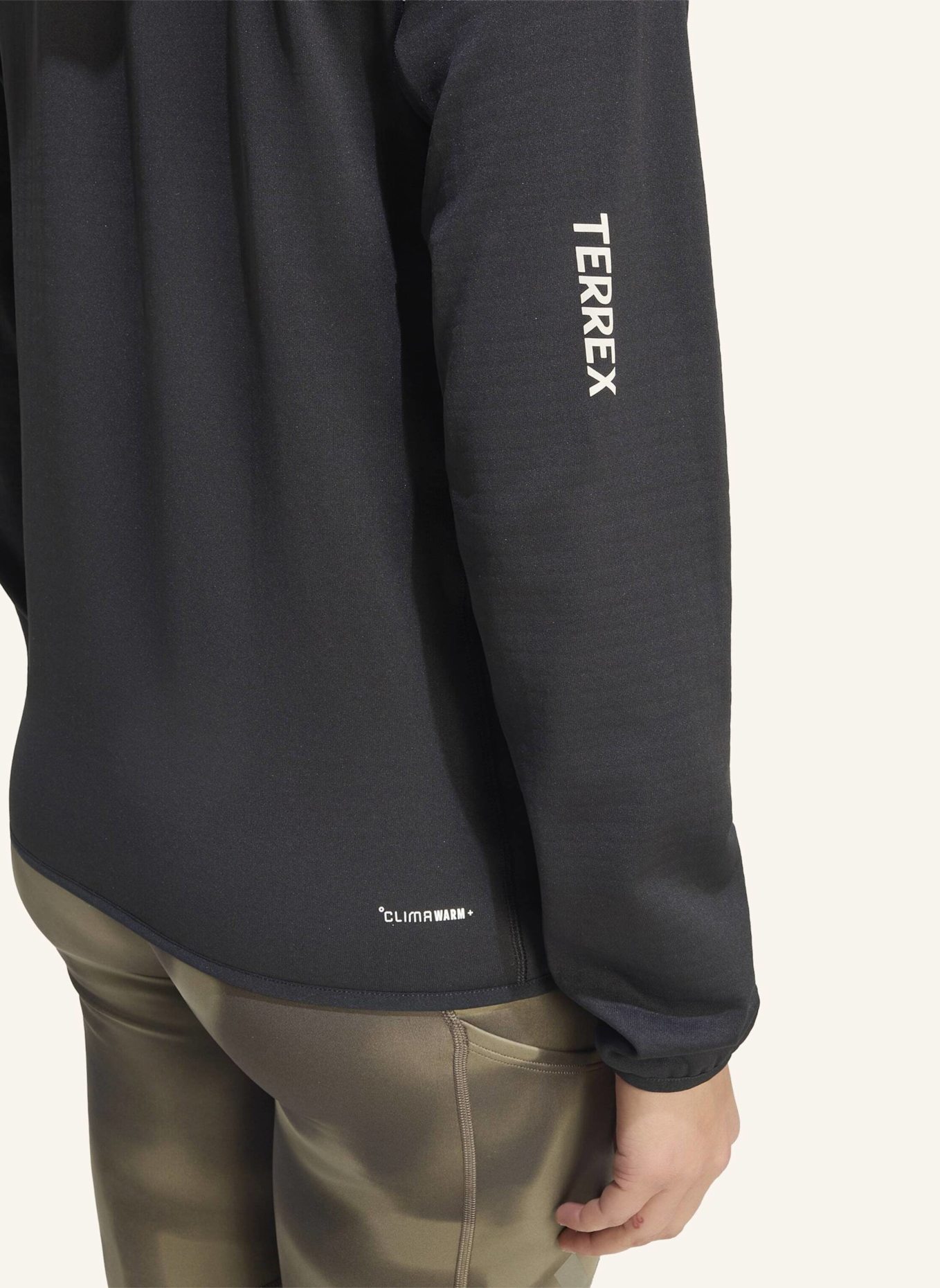 adidas TERREX TERREX XPERIOR CLIMAWARM+ VENTKNIT FLEECE-KAPUZENJACKE: SCHWARZ