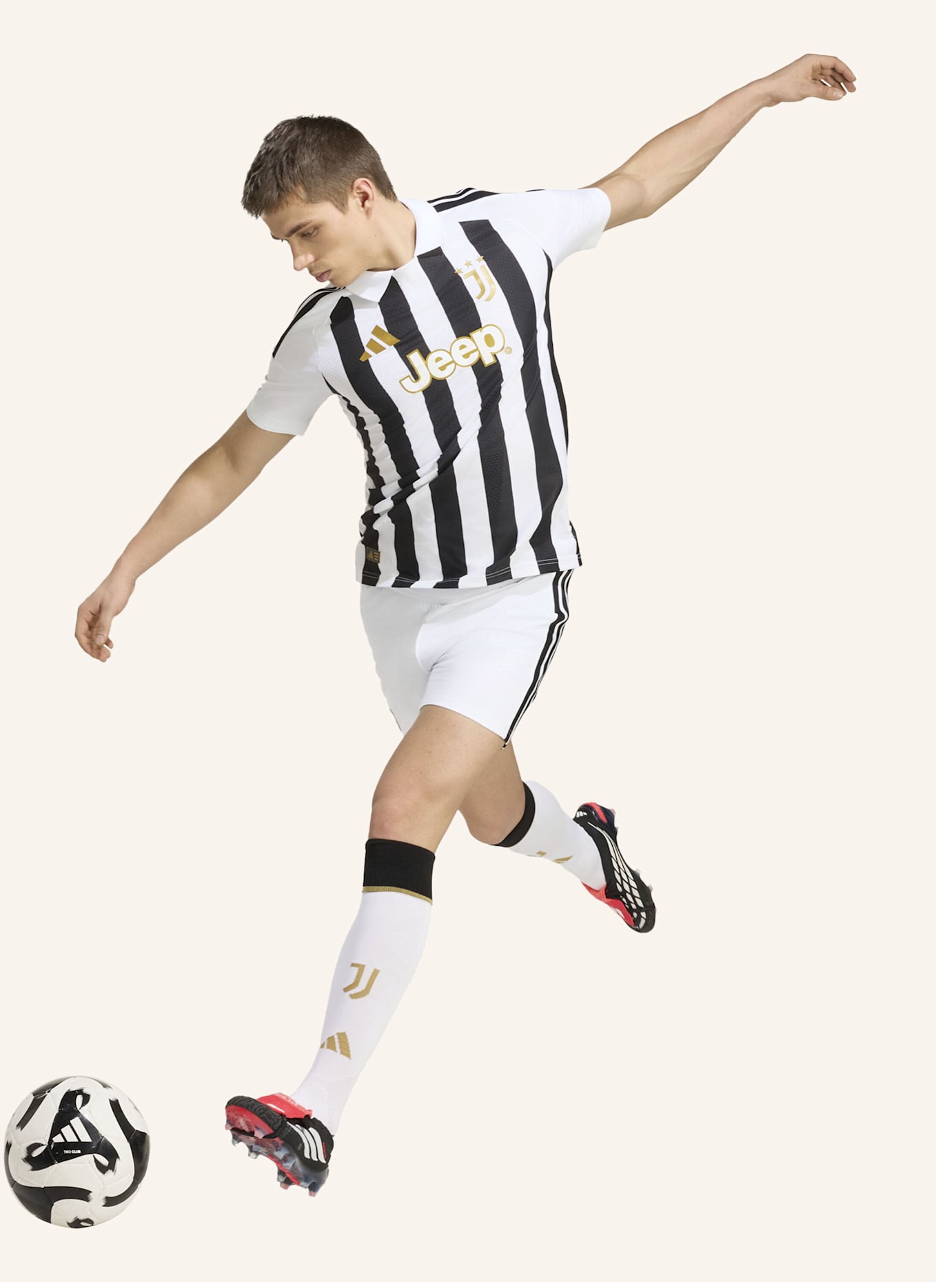 adidas JUVENTUS TURIN 26/27 AUTHENTIC HEIMTRIKOT: WEISS/ SCHWARZ