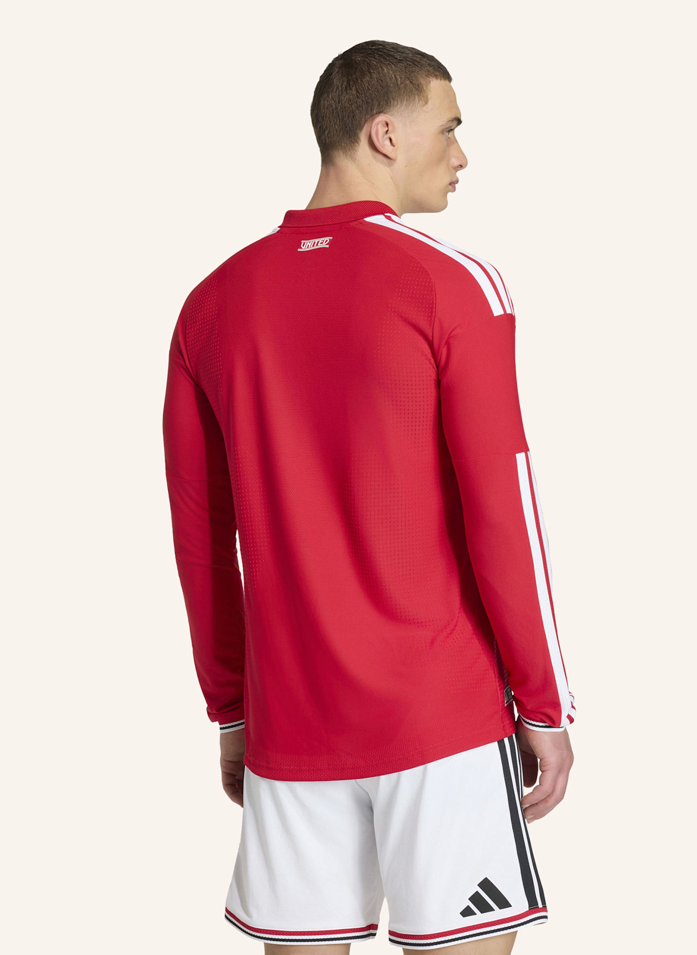 adidas MANCHESTER UNITED 26/27 AUTHENTIC HEIMTRIKOT, LANGÄRMELIG: ROT