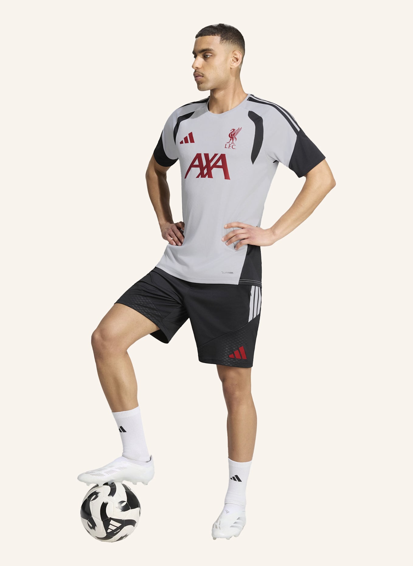 adidas LIVERPOOL FC 26/27 TIRO TRAININGSTRIKOT: GRAU