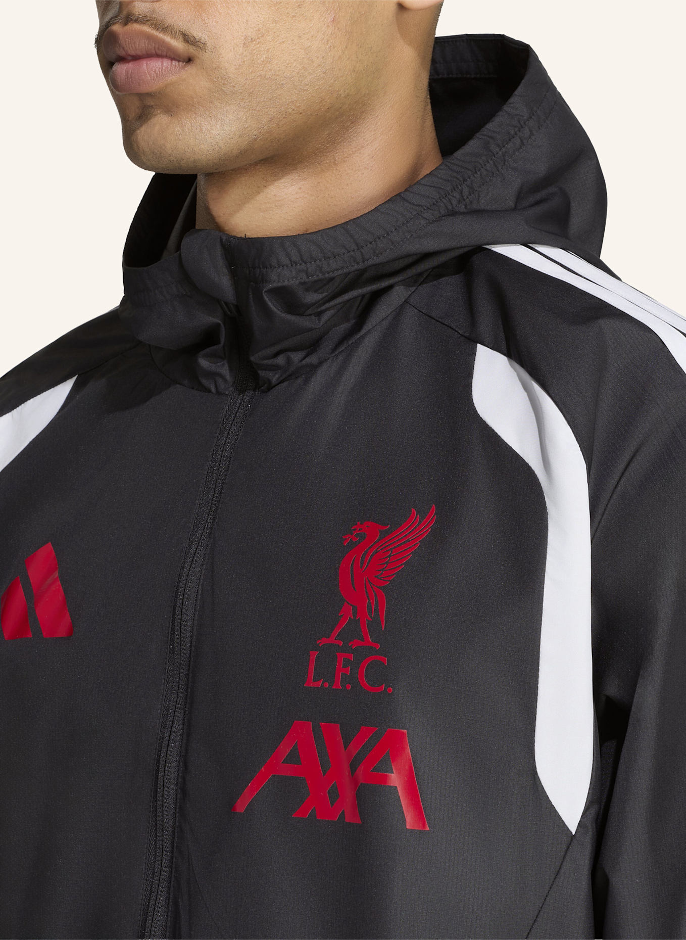 adidas FC LIVERPOOL 26/27 TIRO ALLWETTERJACKE: SCHWARZ