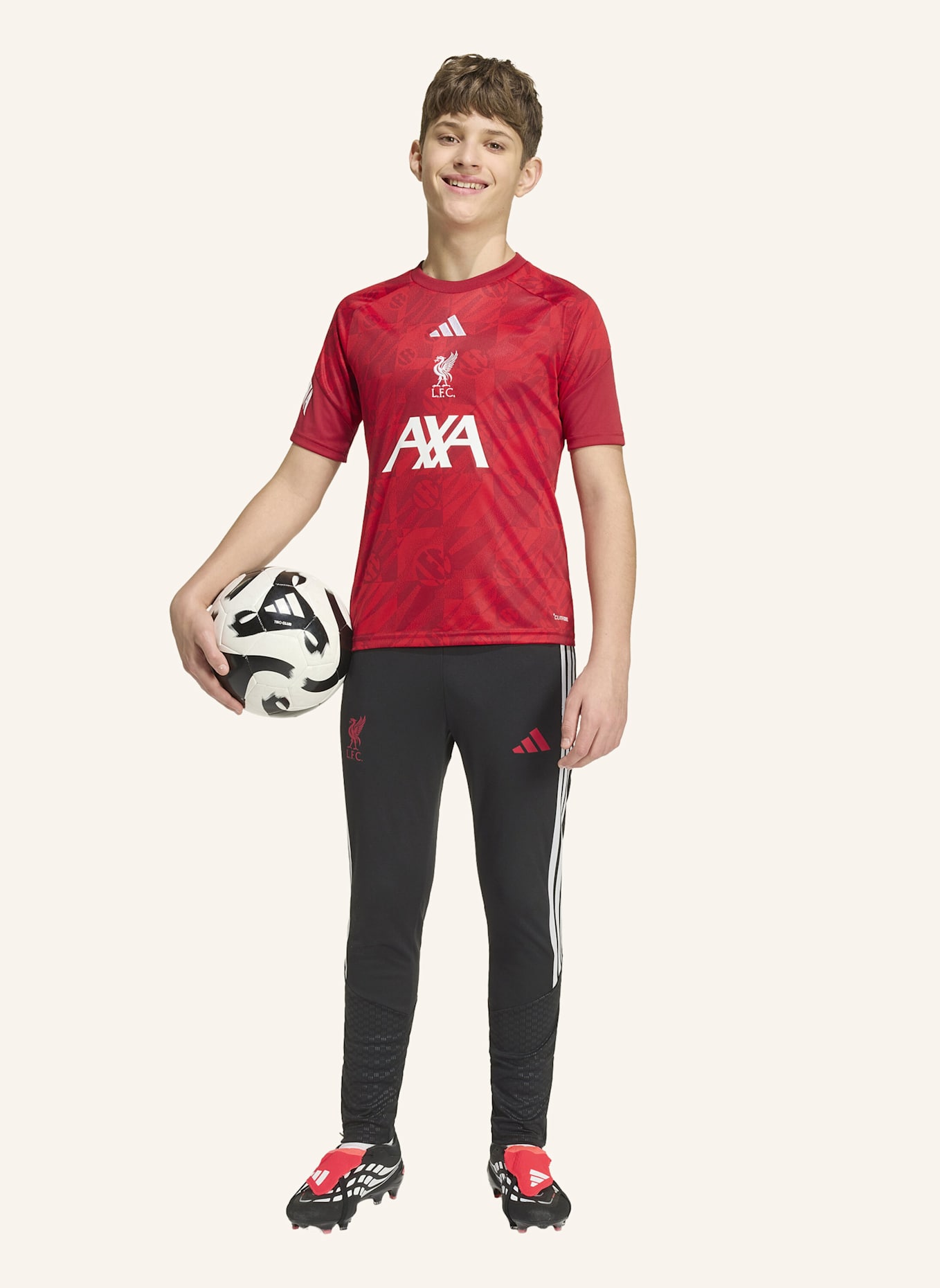 adidas FC LIVERPOOL 26/27 KIDS PRE-MATCH SHIRT: ROT