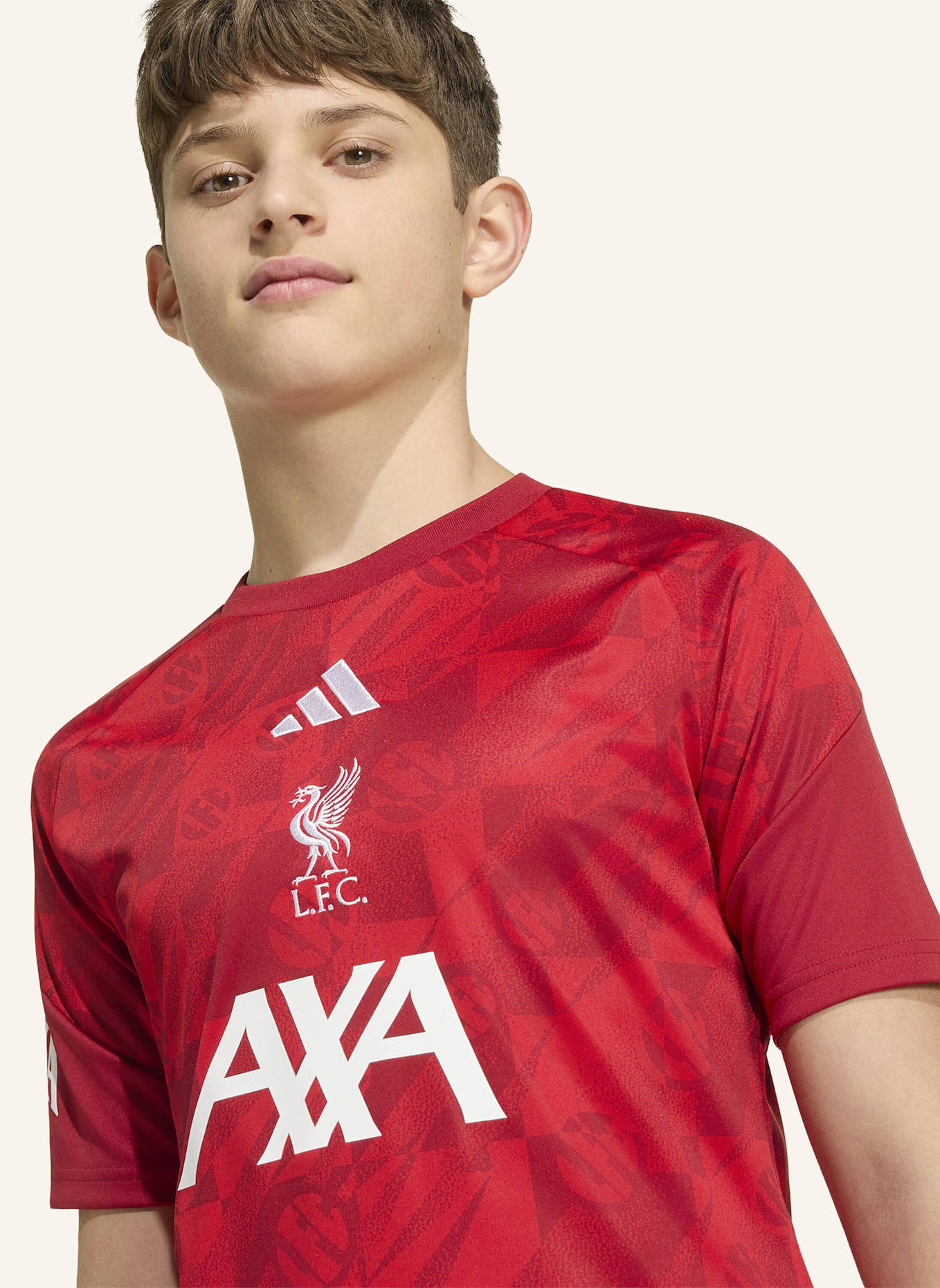 adidas FC LIVERPOOL 26/27 KIDS PRE-MATCH SHIRT: ROT