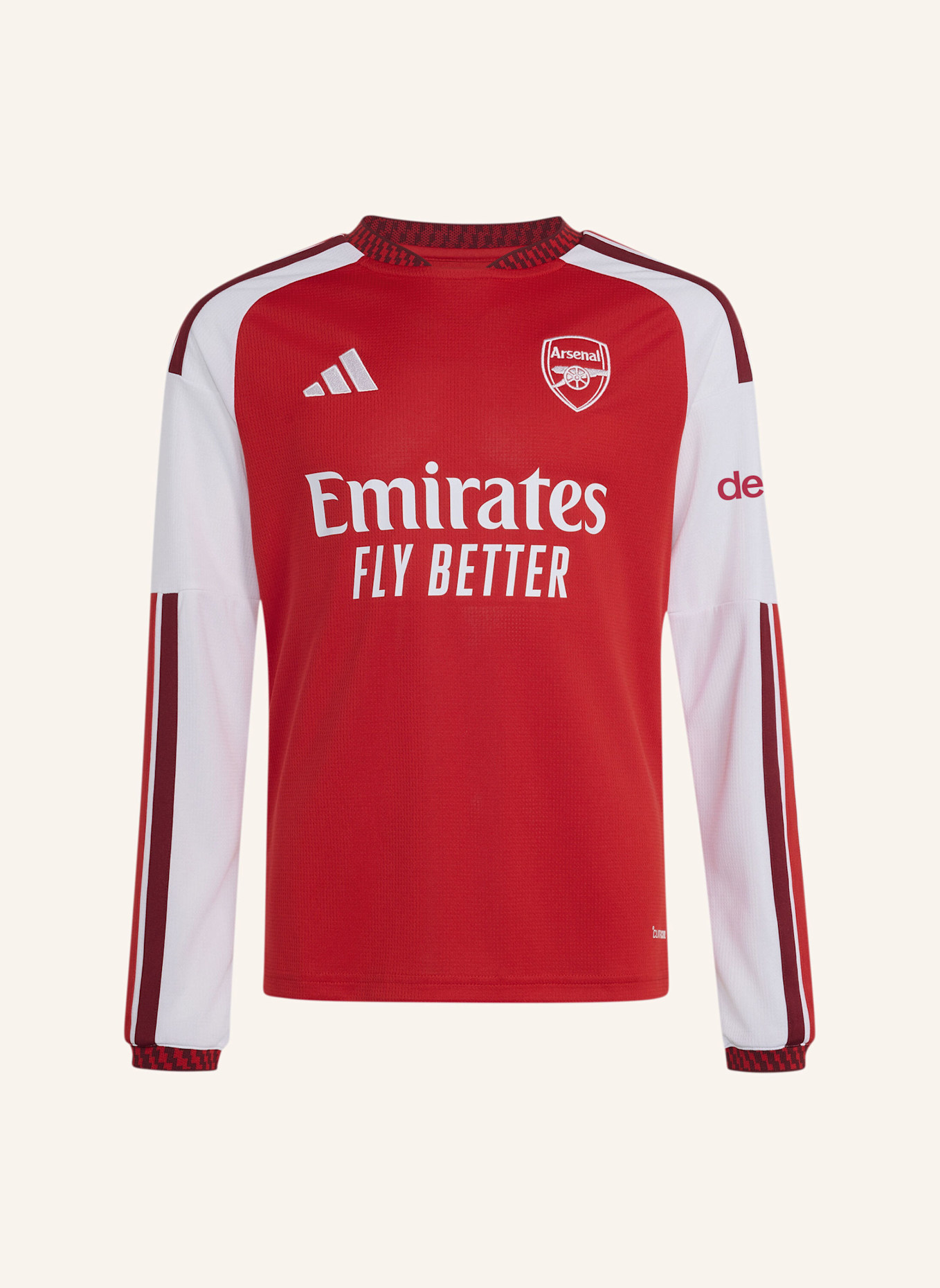adidas FC ARSENAL 26/27 KIDS HEIMTRIKOT, LANGÄRMELIG: ROT