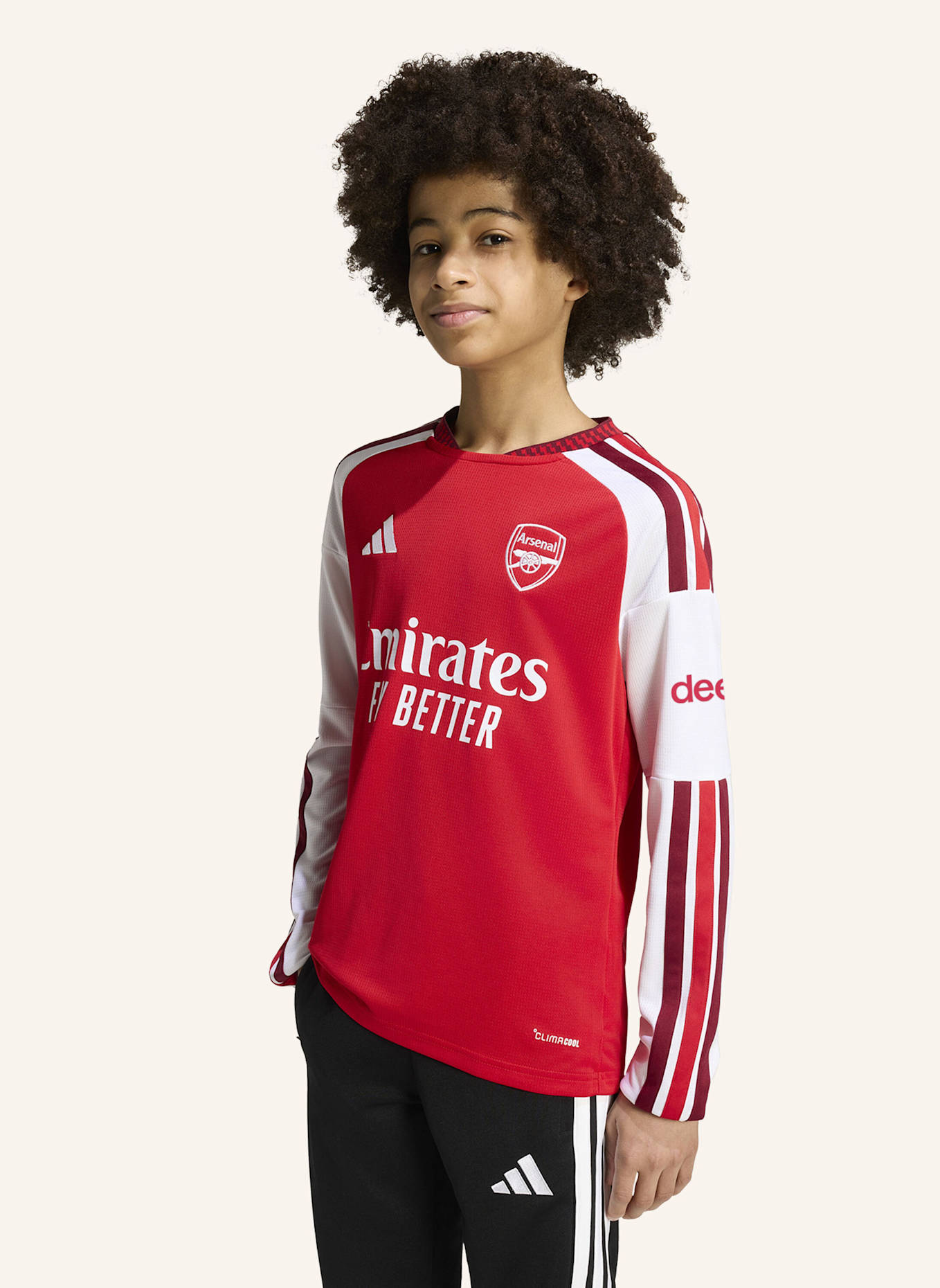 adidas FC ARSENAL 26/27 KIDS HEIMTRIKOT, LANGÄRMELIG: ROT
