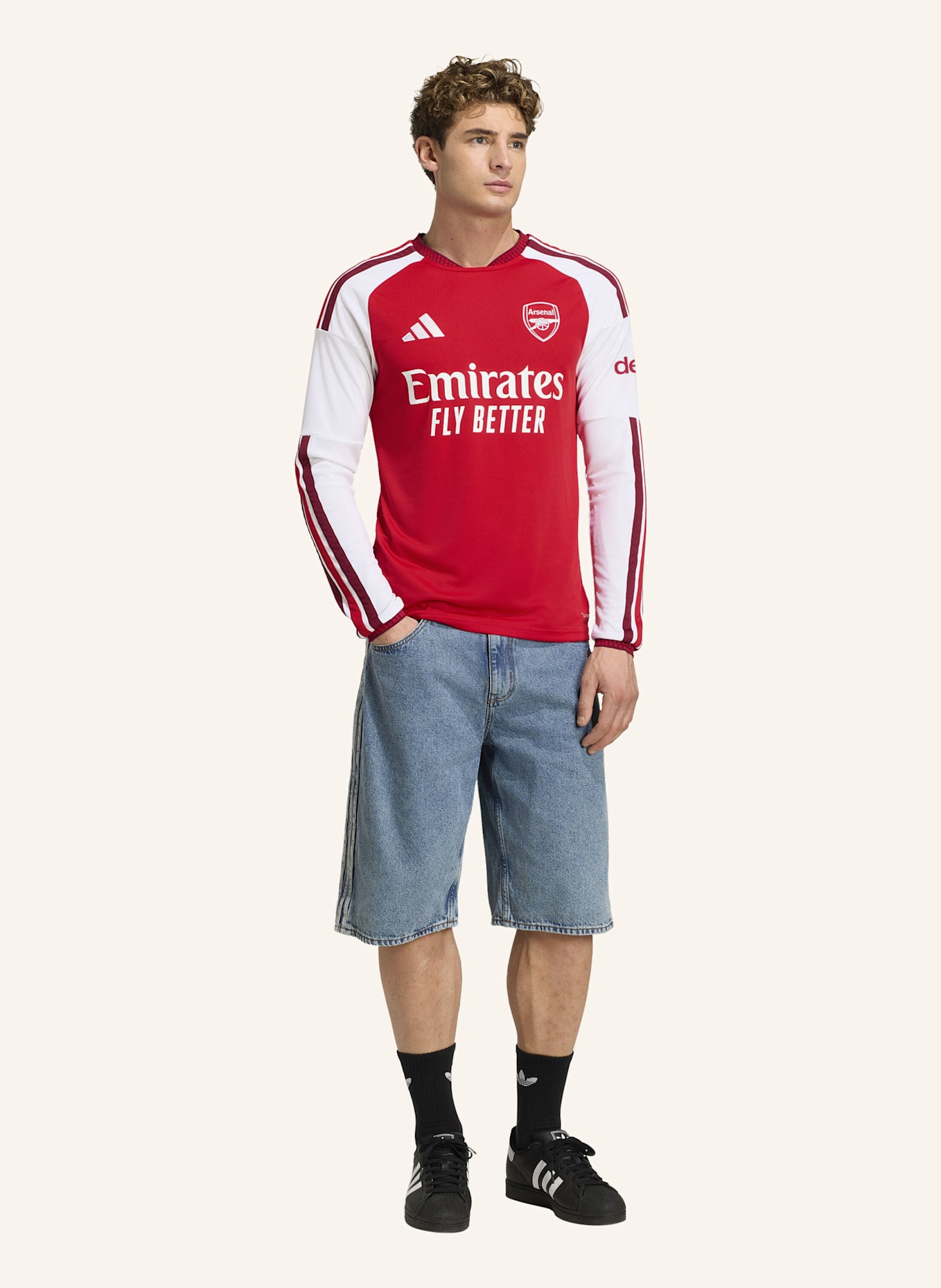 adidas FC ARSENAL 26/27 HEIMTRIKOT, LANGÄRMELIG: ROT