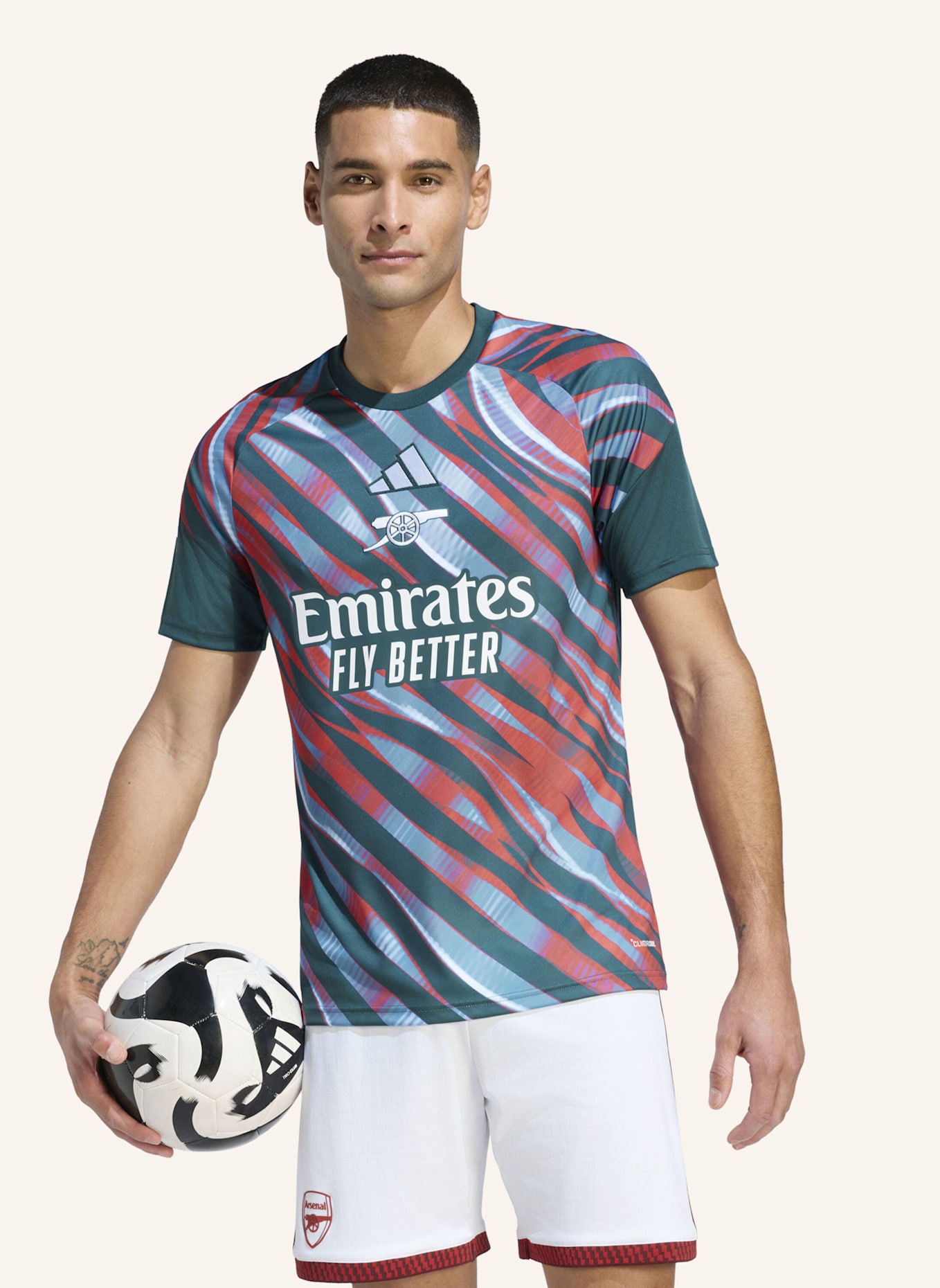 adidas FC ARSENAL 26/27 PRE-MATCH SHIRT: GRÜN
