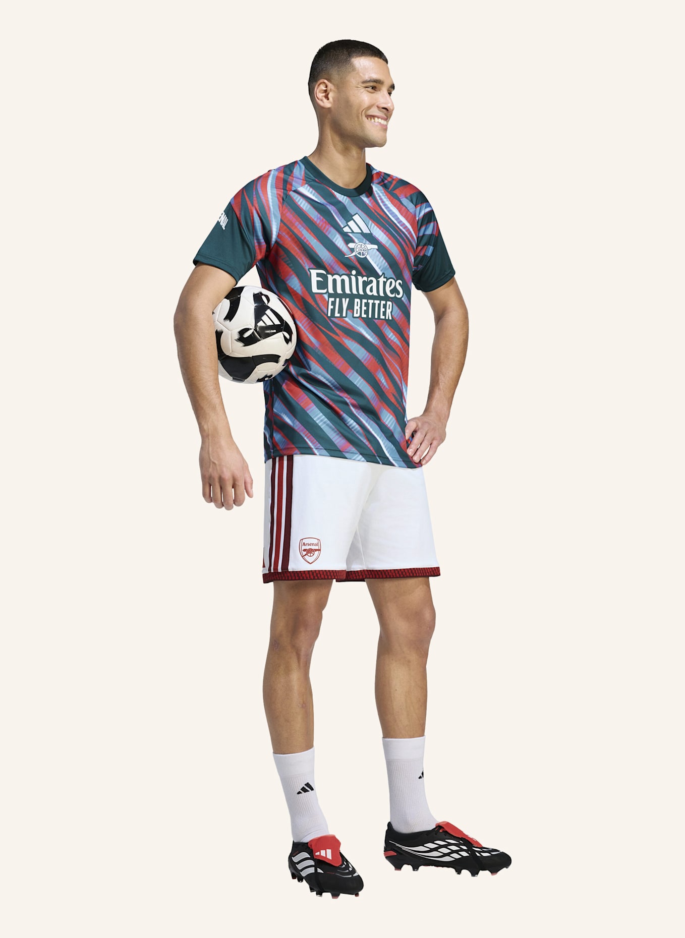 adidas FC ARSENAL 26/27 PRE-MATCH SHIRT: GRÜN