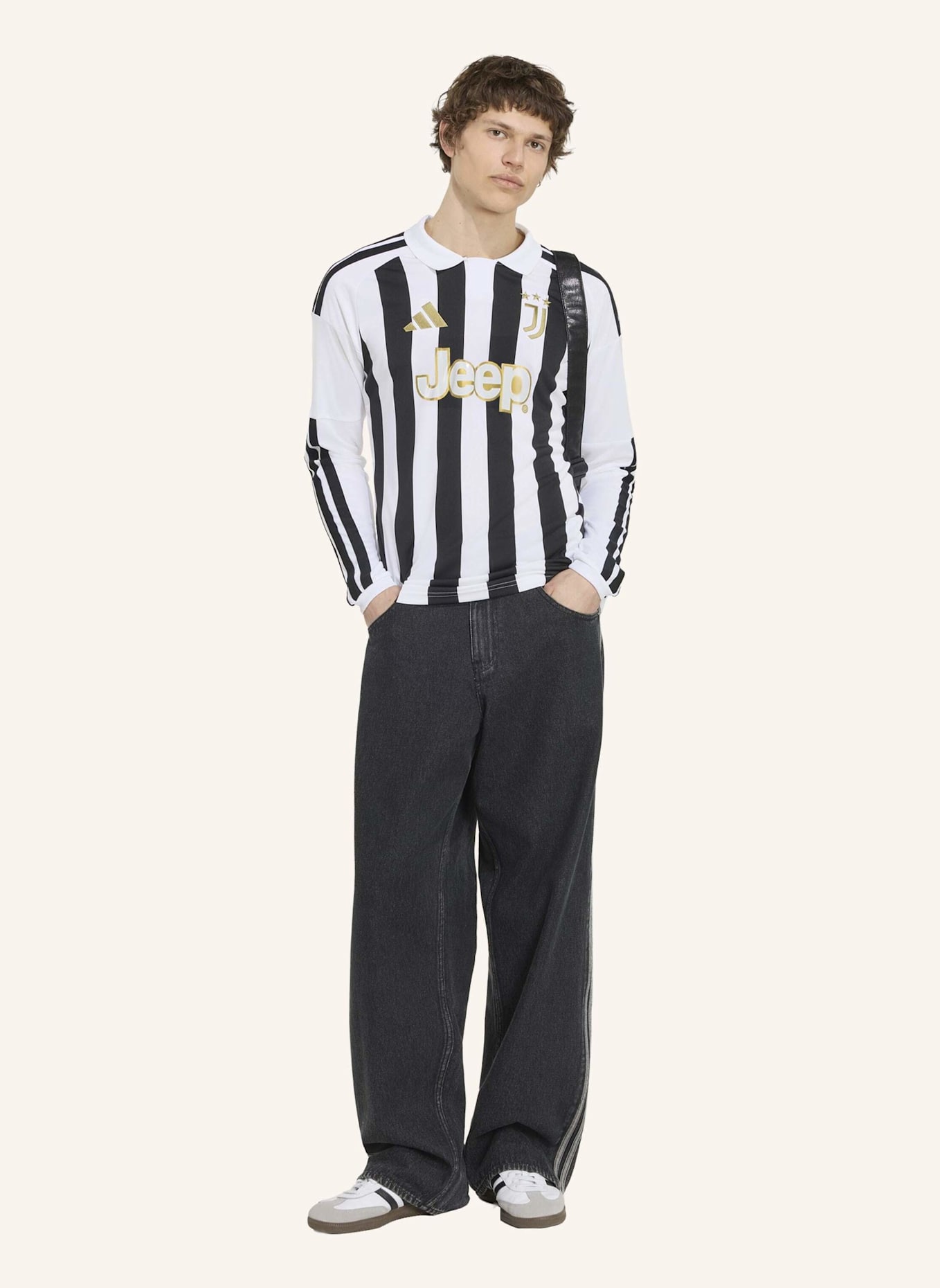 adidas JUVENTUS TURIN 26/27 HEIMTRIKOT, LANGÄRMELIG: WEISS/ SCHWARZ