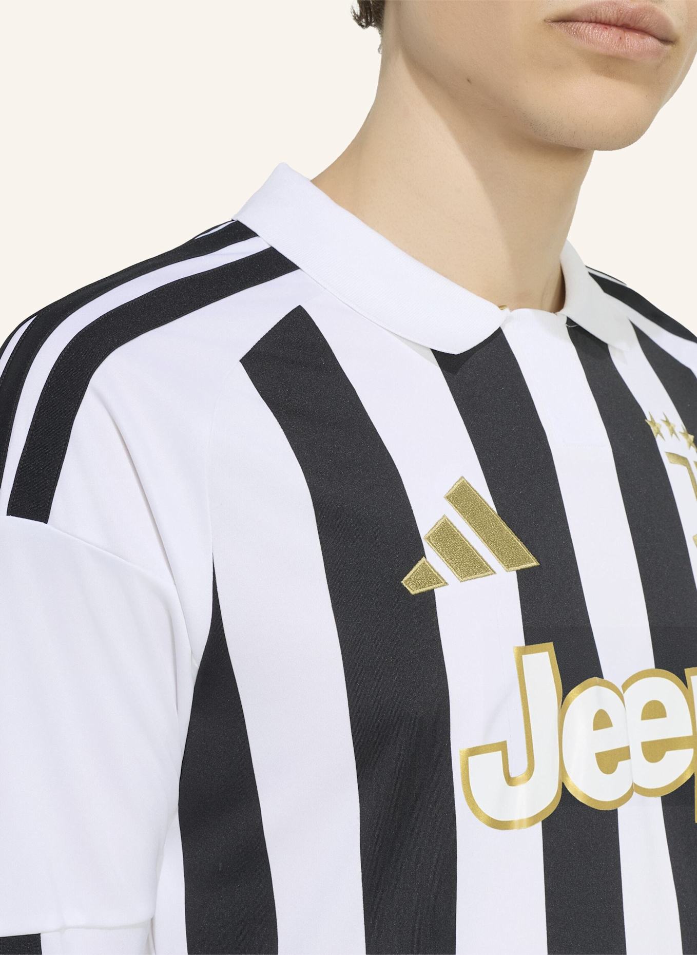 adidas JUVENTUS TURIN 26/27 HEIMTRIKOT, LANGÄRMELIG: WEISS/ SCHWARZ