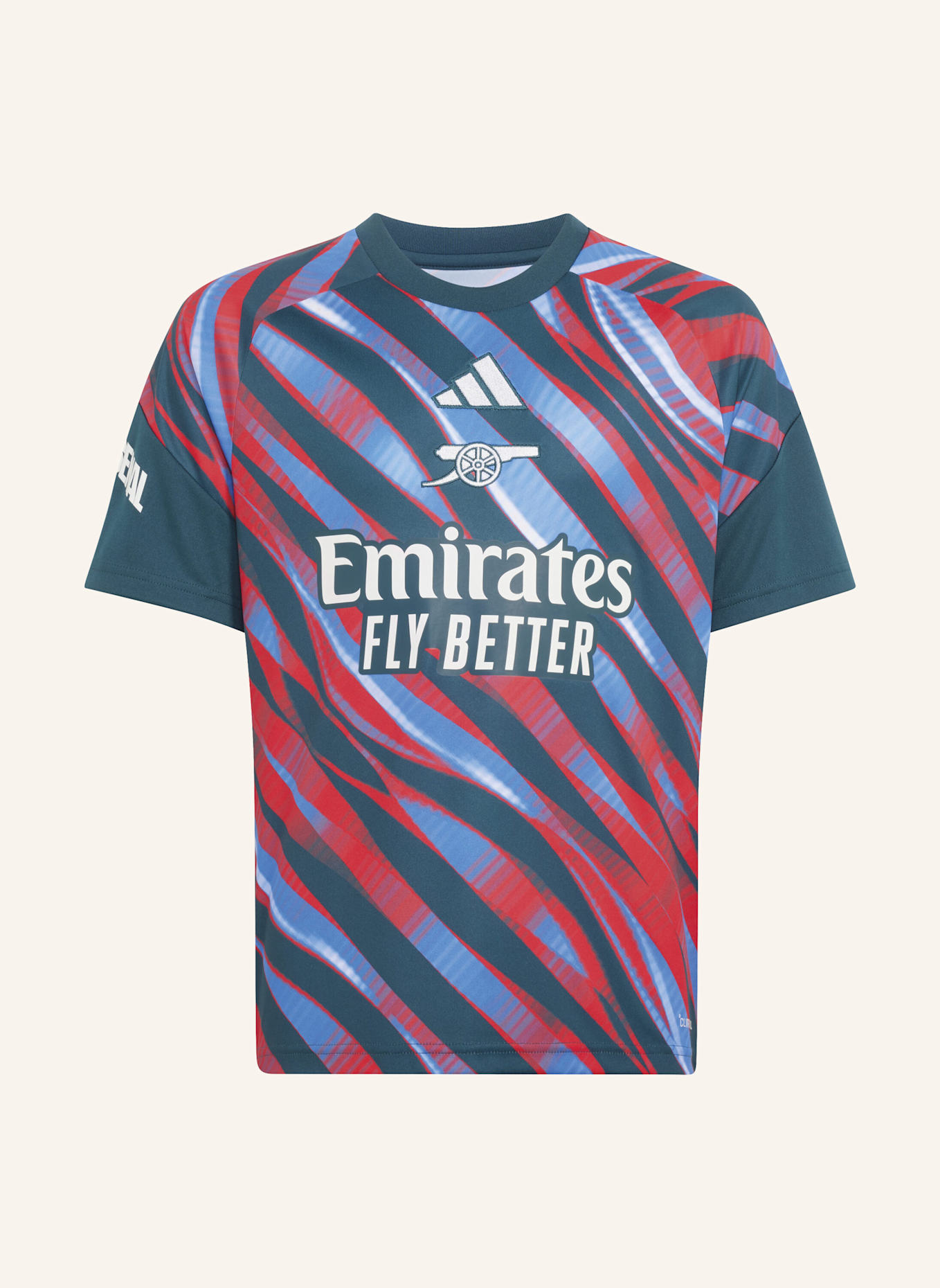 adidas FC ARSENAL 26/27 KIDS PRE-MATCH SHIRT: GRÜN