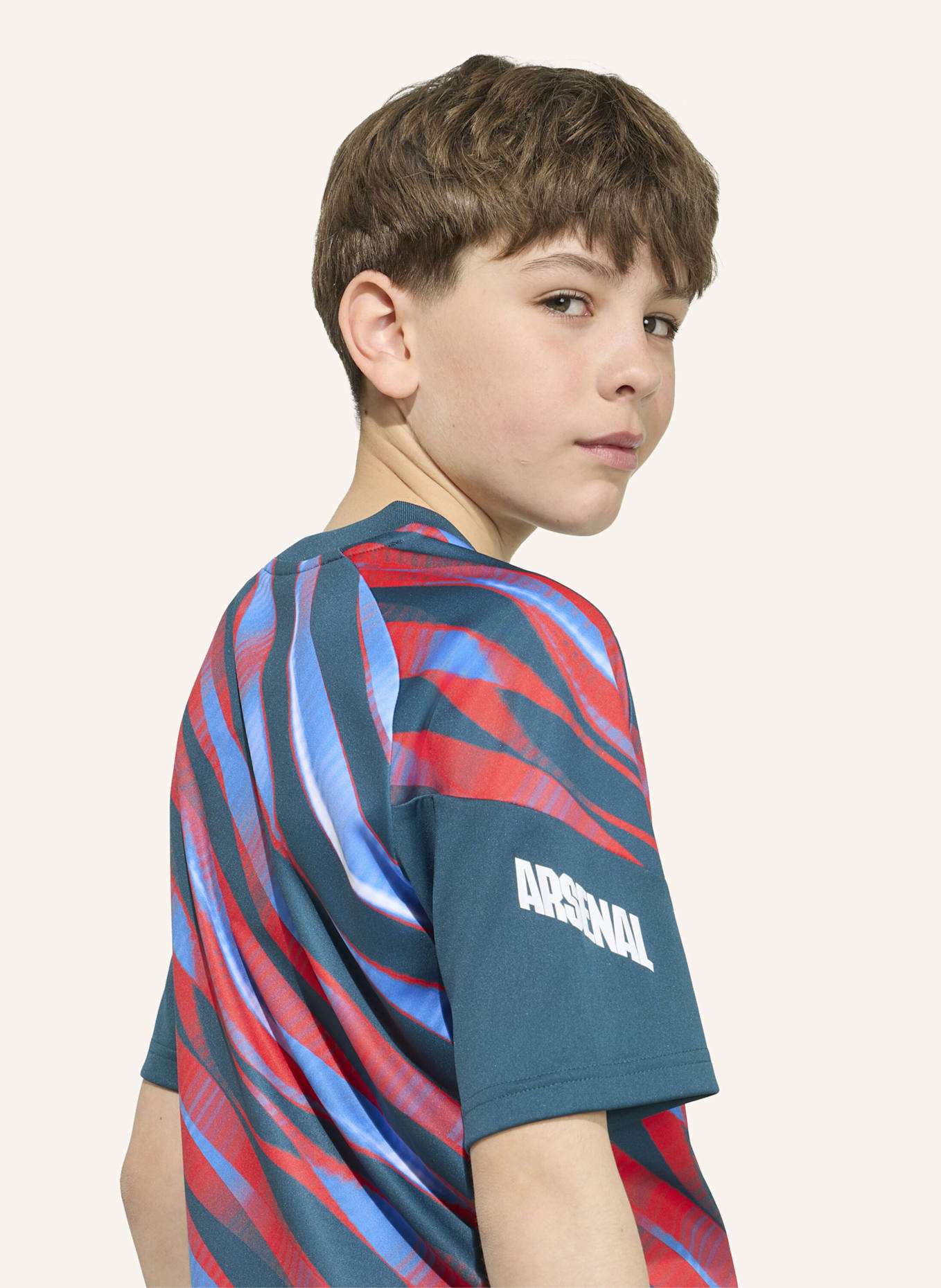 adidas FC ARSENAL 26/27 KIDS PRE-MATCH SHIRT: GRÜN