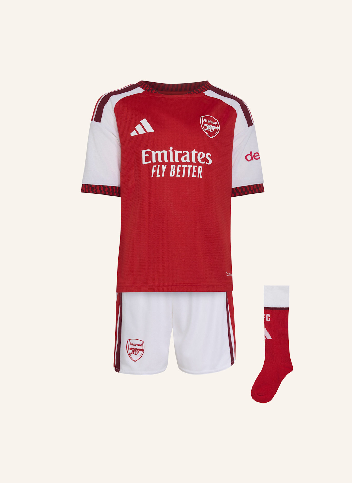 adidas FC ARSENAL 26/27 KIDS HEIMSET: ROT
