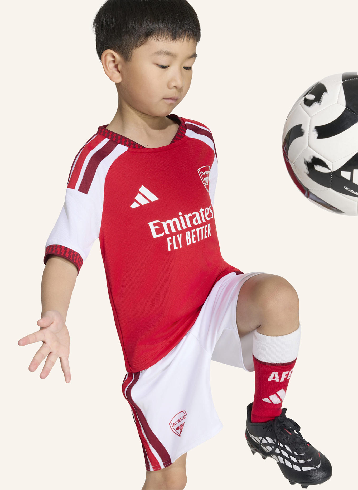 adidas FC ARSENAL 26/27 KIDS HEIMSET: ROT