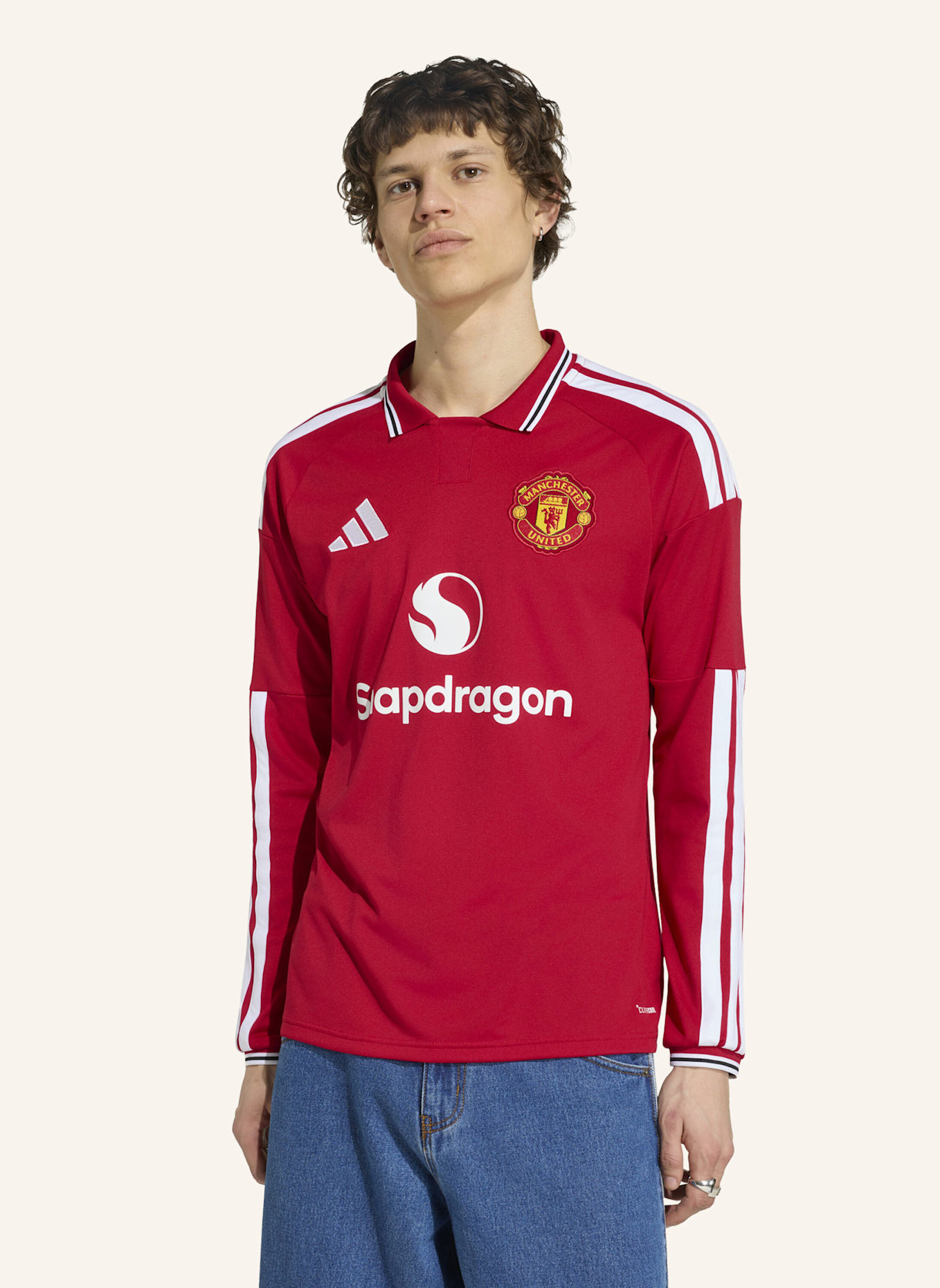 adidas MANCHESTER UNITED 26/27 HEIMTRIKOT, LANGÄRMELIG: ROT