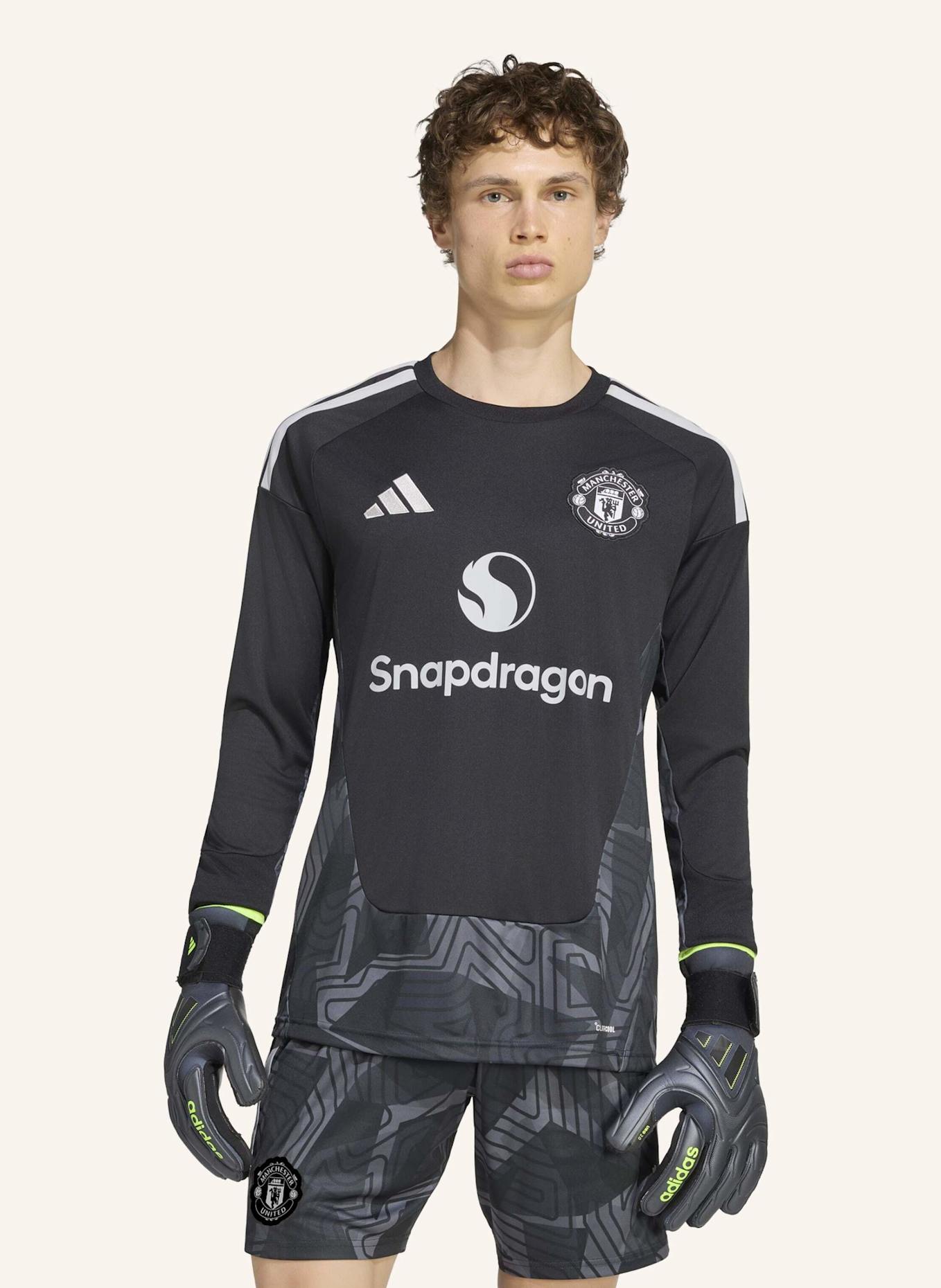 adidas MANCHESTER UNITED 26/27 TORWARTTRIKOT, LANGÄRMELIG: SCHWARZ