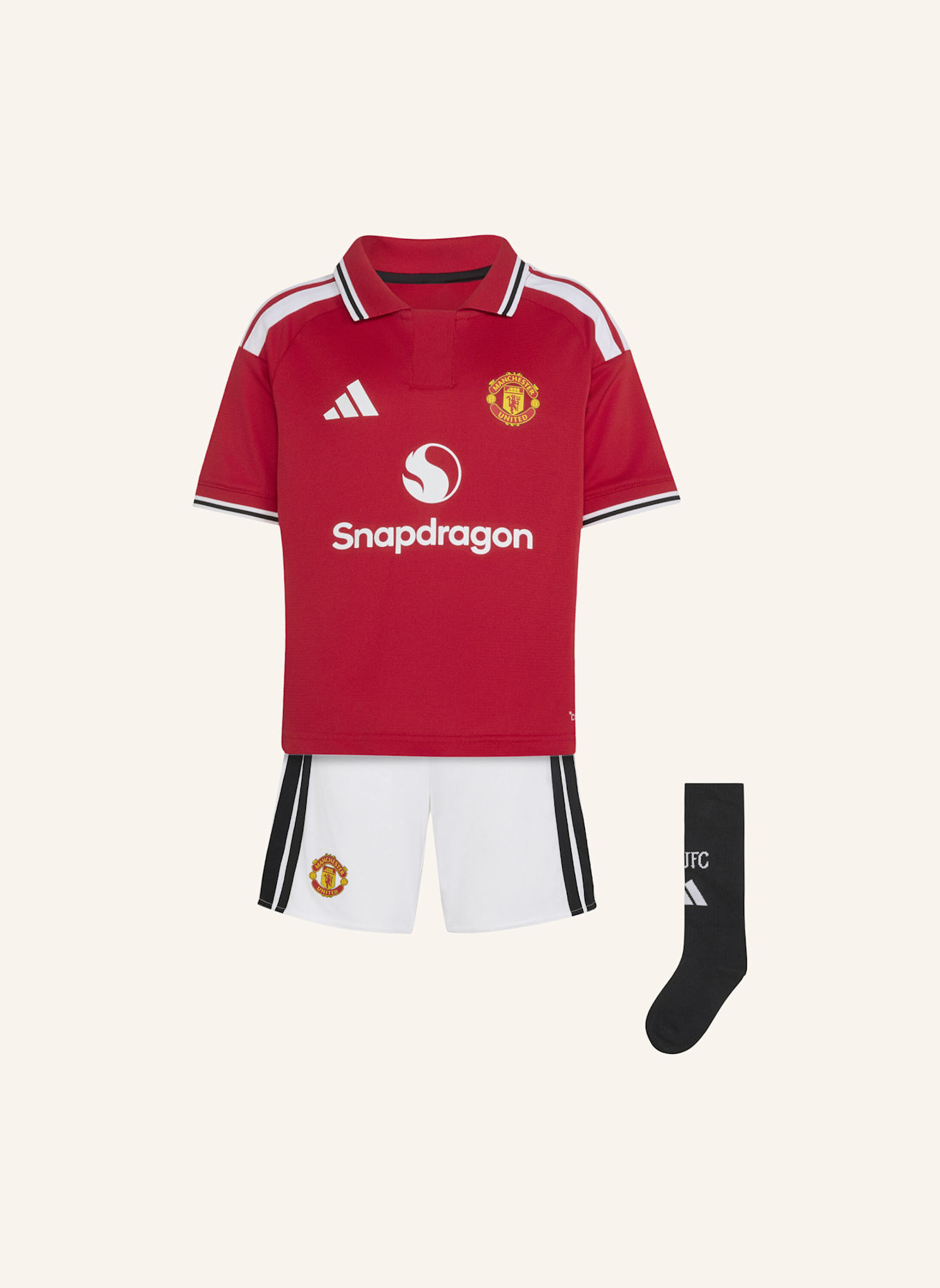 adidas MANCHESTER UNITED 26/27 KIDS HEIMAUSRÜSTUNG: ROT