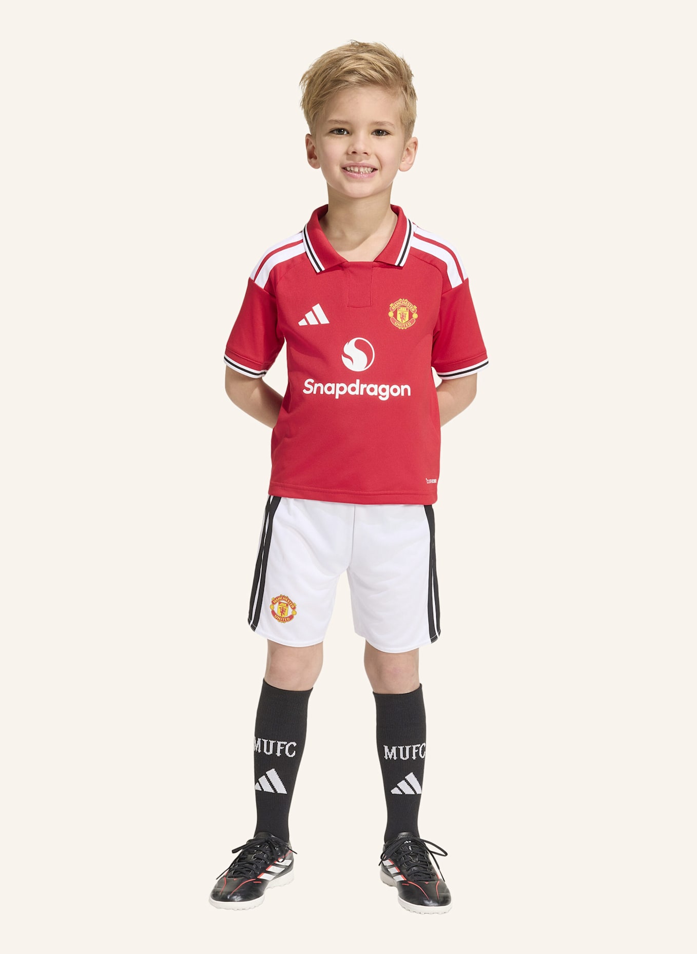 adidas MANCHESTER UNITED 26/27 KIDS HEIMAUSRÜSTUNG: ROT