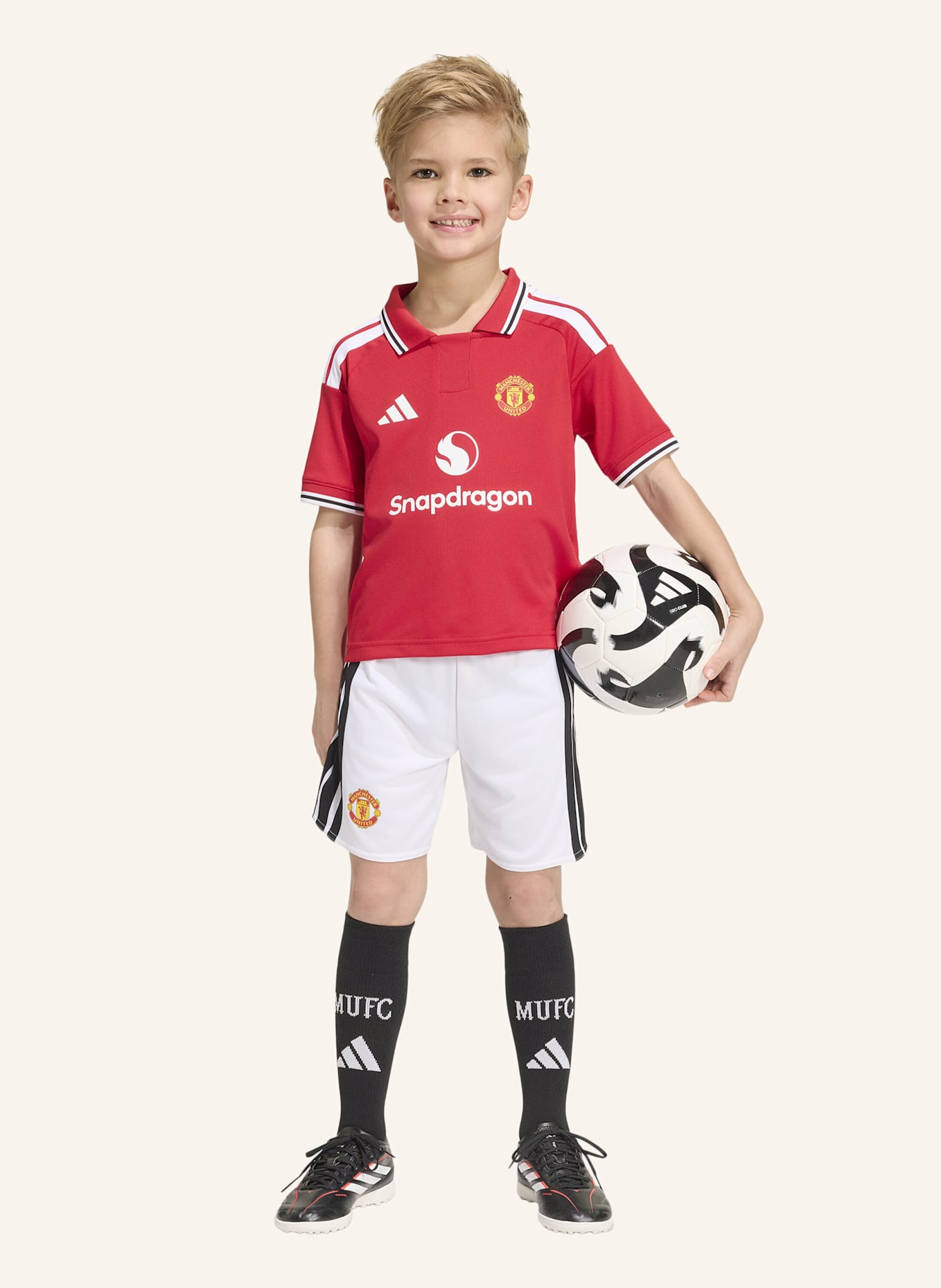 adidas MANCHESTER UNITED 26/27 KIDS HEIMAUSRÜSTUNG: ROT