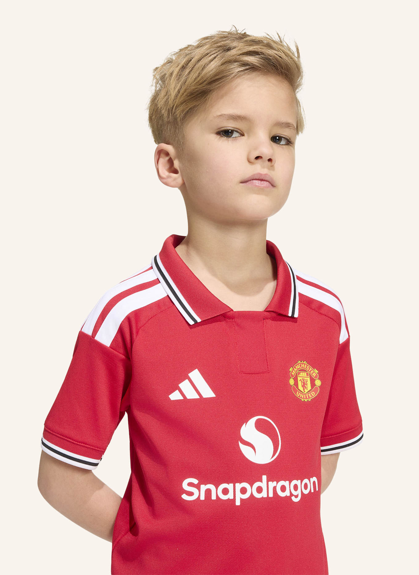 adidas MANCHESTER UNITED 26/27 KIDS HEIMAUSRÜSTUNG: ROT