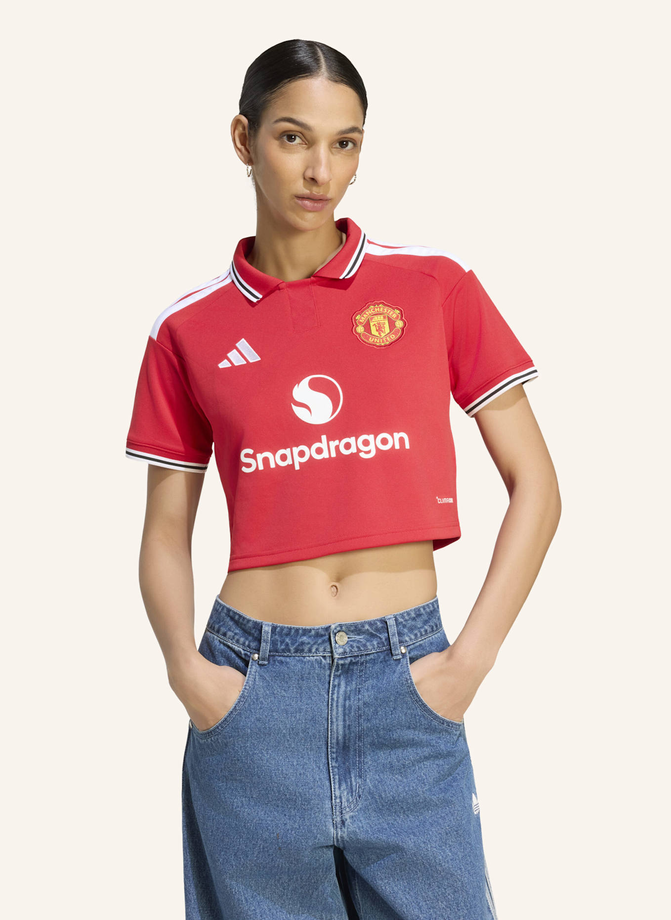 adidas MANCHESTER UNITED 26/27 HEIMTRIKOT, KÜRZER GESCHNITTEN: ROT