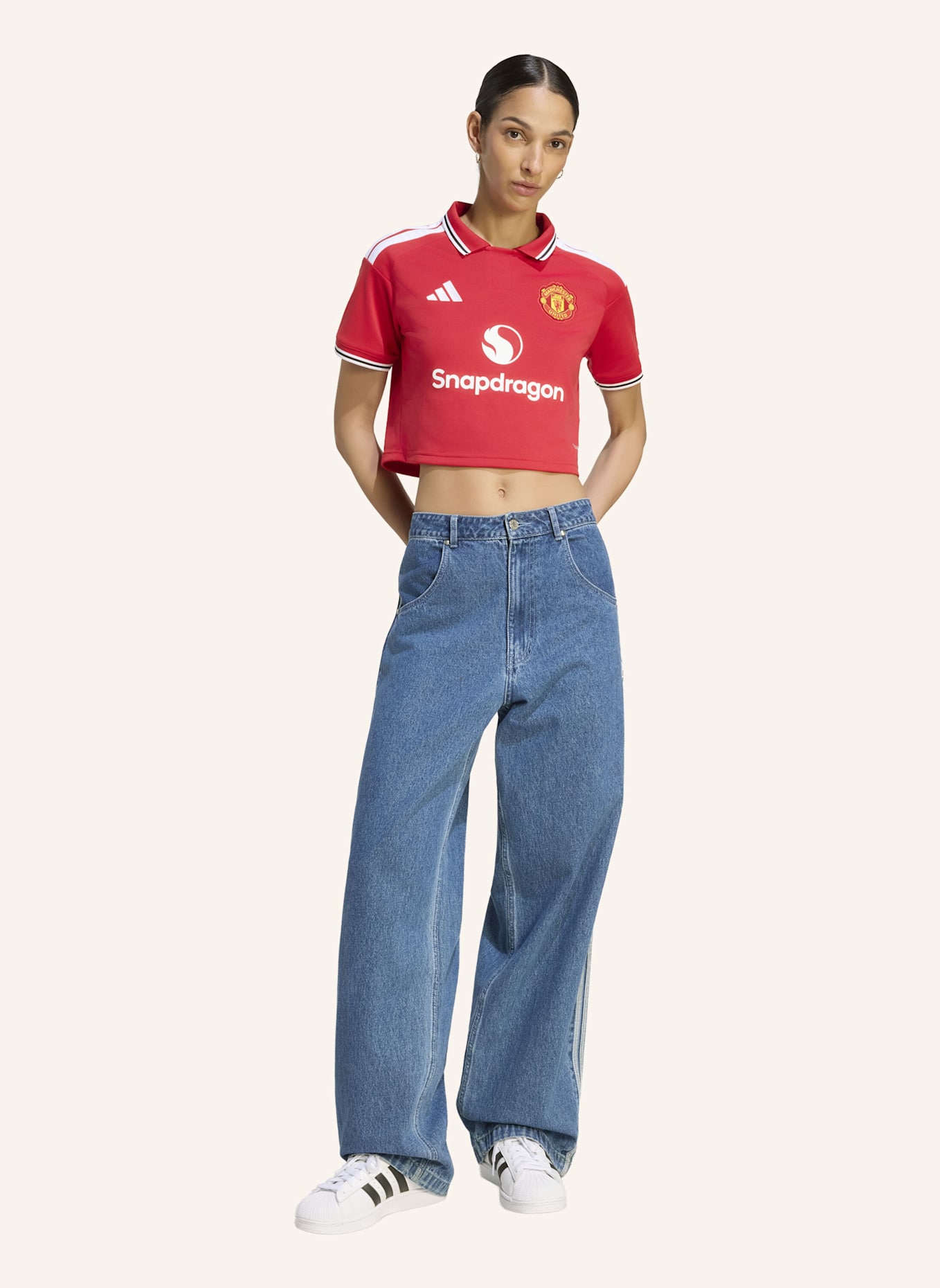 adidas MANCHESTER UNITED 26/27 HEIMTRIKOT, KÜRZER GESCHNITTEN: ROT