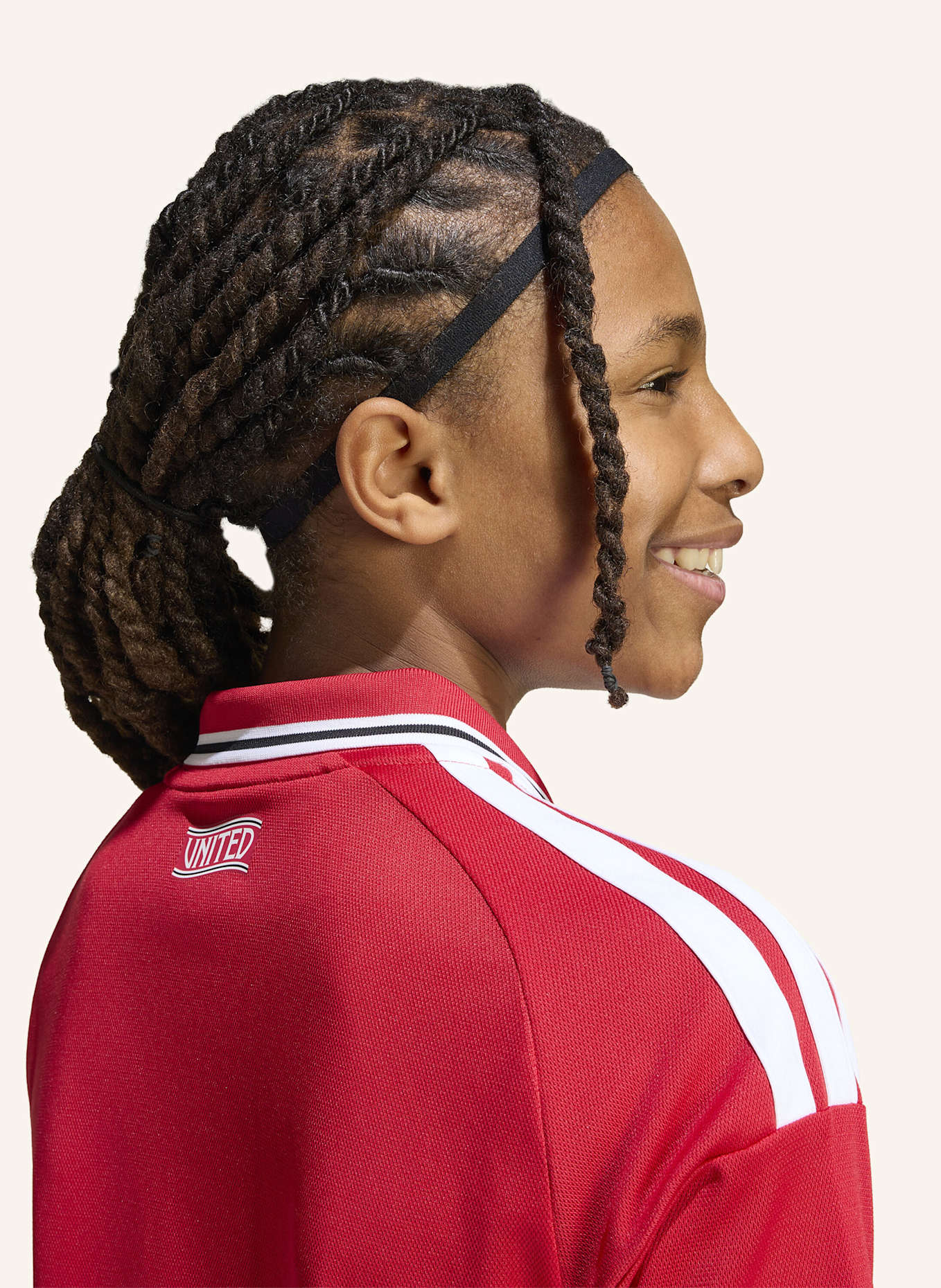 adidas MANCHESTER UNITED 26/27 KIDS HEIMTRIKOT: ROT