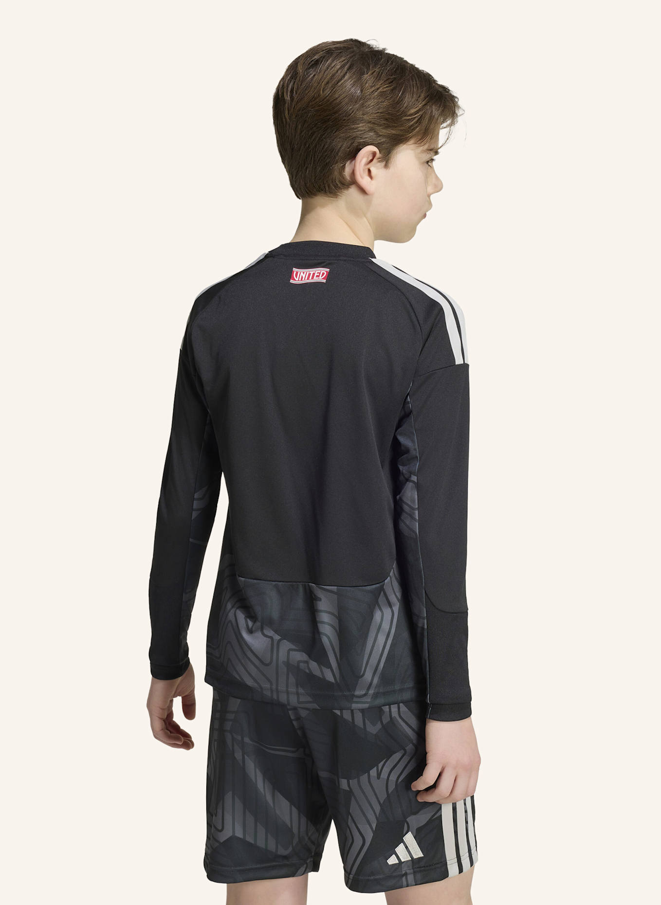 adidas MANCHESTER UNITED 26/27 KIDS TORWARTTRIKOT, LANGÄRMELIG: SCHWARZ