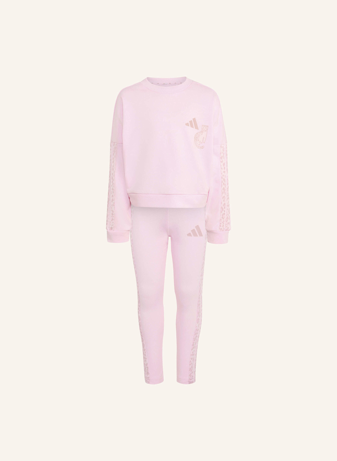 adidas SET, LEGGINGS, ANIMALPRINT: PINK