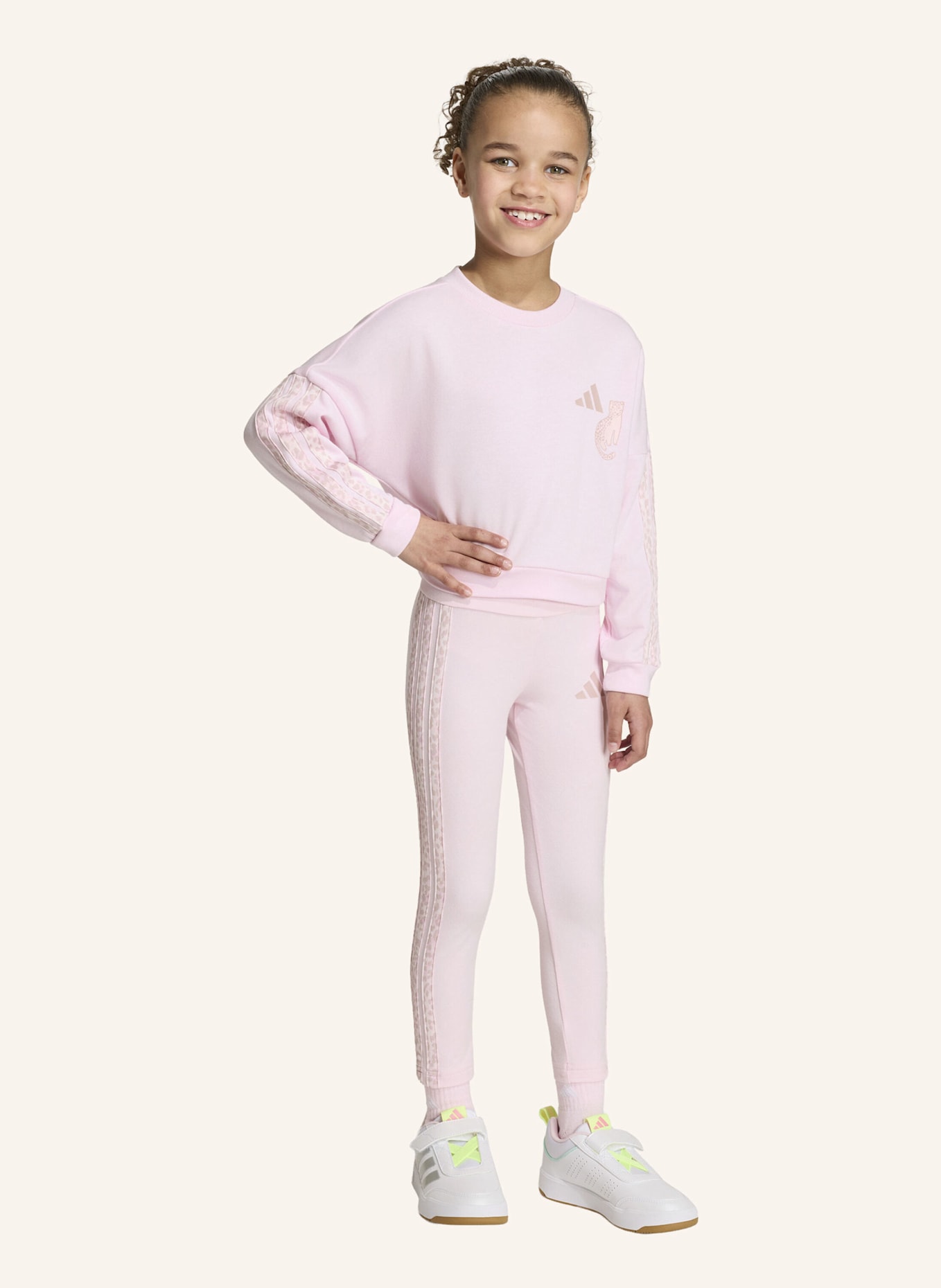 adidas SET, LEGGINGS, ANIMALPRINT: PINK