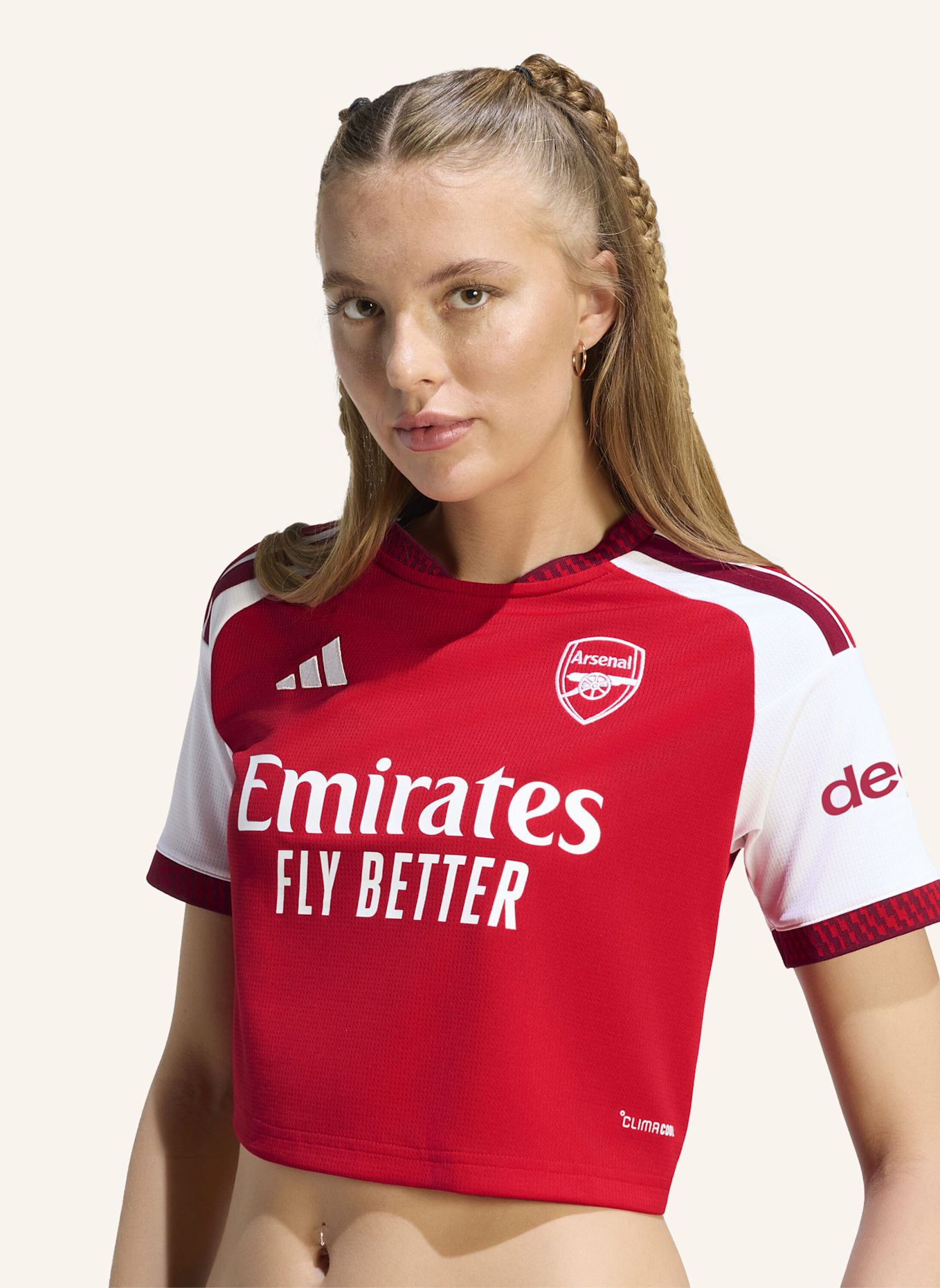 adidas FC ARSENAL 26/27 HEIMTRIKOT, KÜRZER GESCHNITTEN: ROT