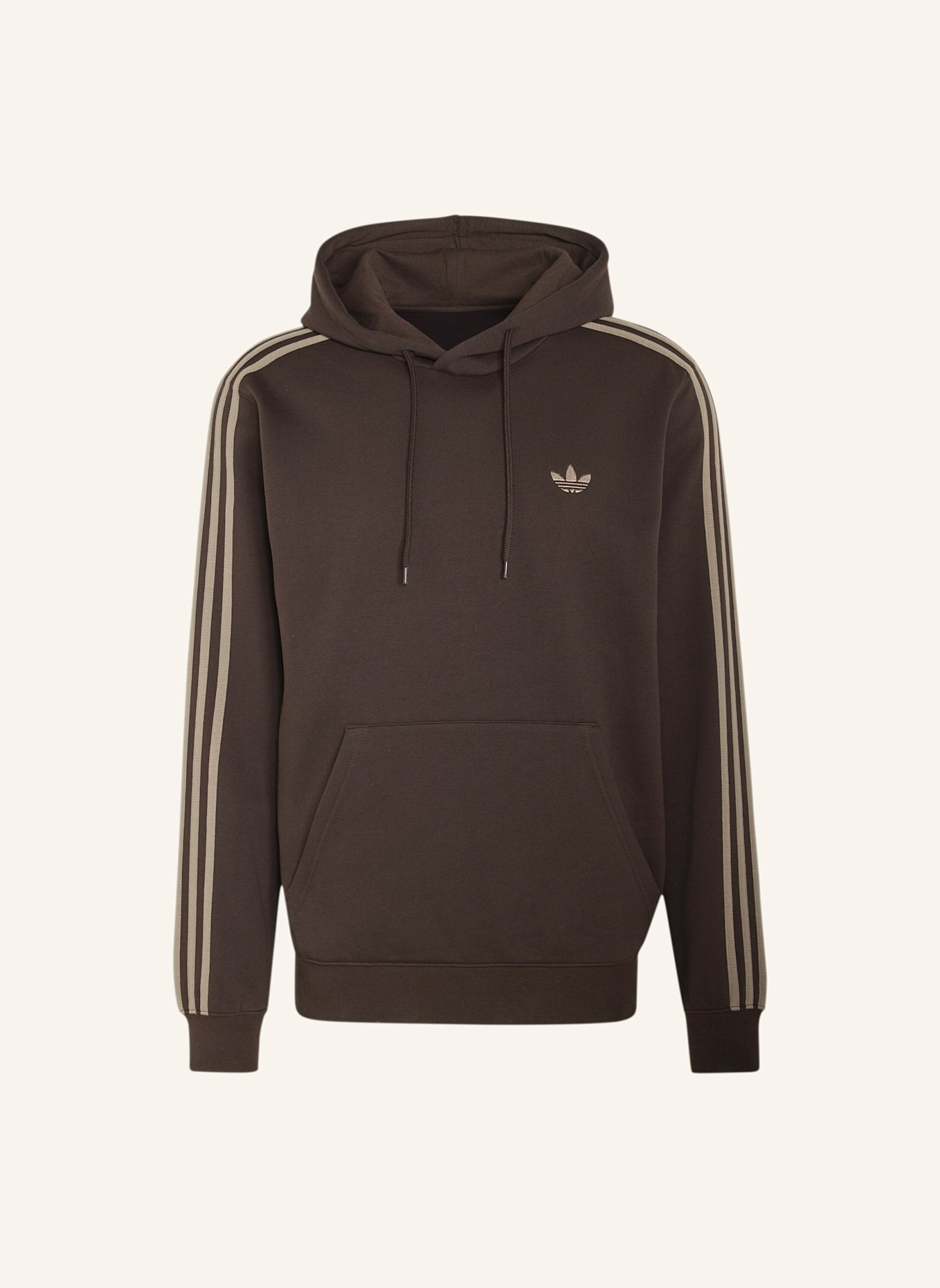 adidas Originals 3-STREIFEN-HOODIE: BRAUN