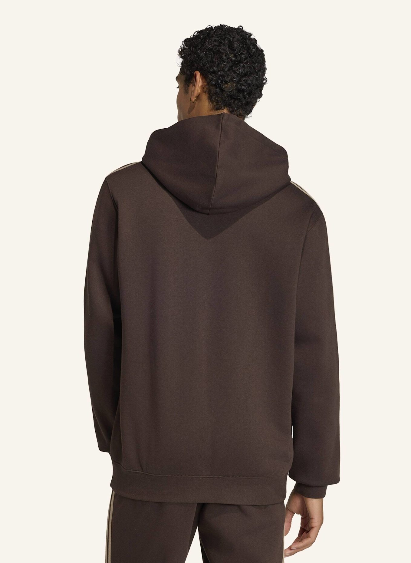 adidas Originals 3-STREIFEN-HOODIE: BRAUN