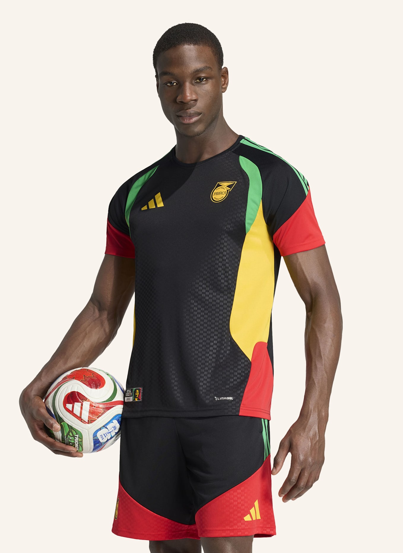 adidas JAMAIKA 26 X BOB MARLEY TIRO TRAININGSTRIKOT: SCHWARZ