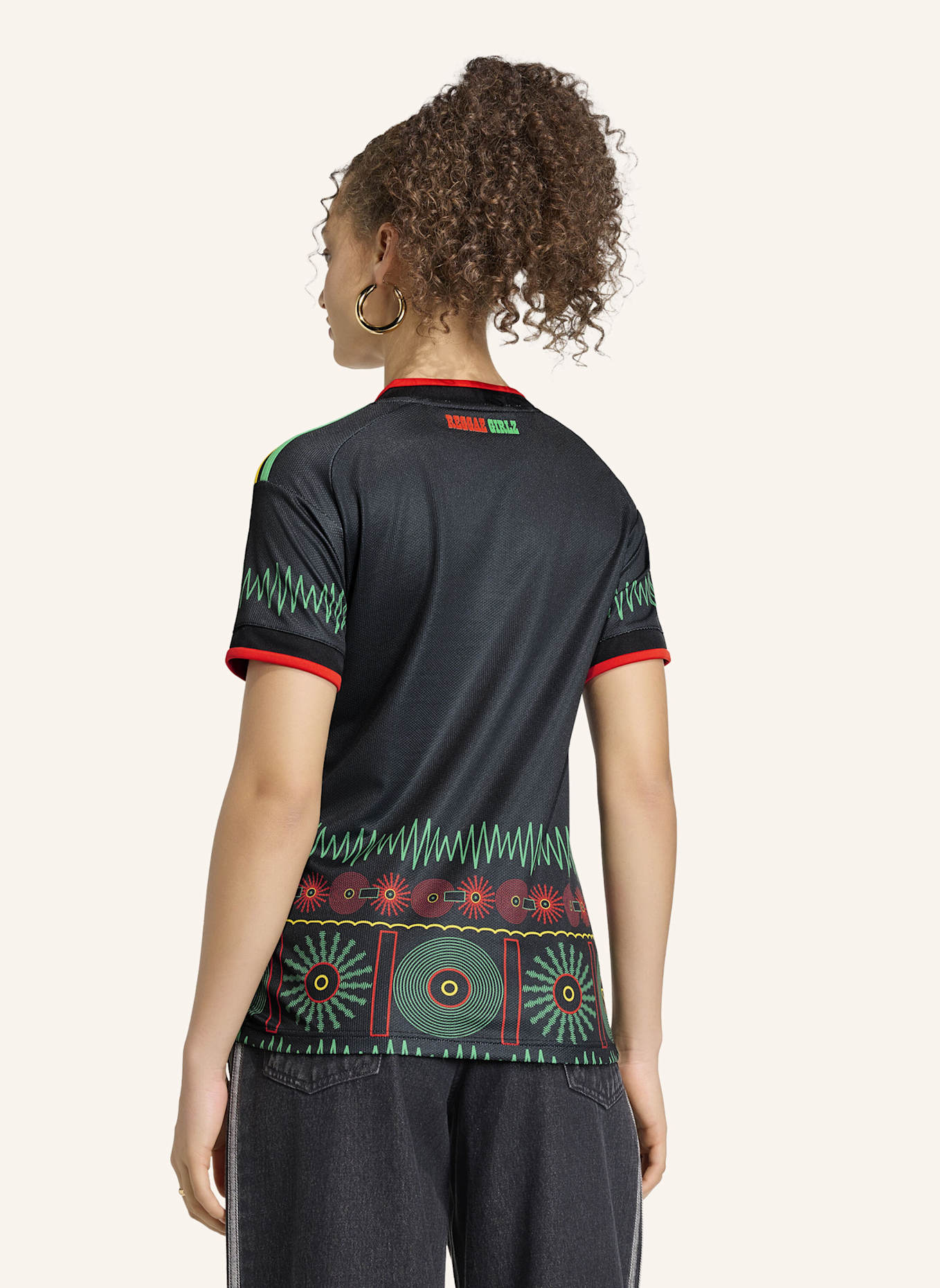adidas JAMAIKA 26 X BOB MARLEY AUSWÄRTSTRIKOT: SCHWARZ