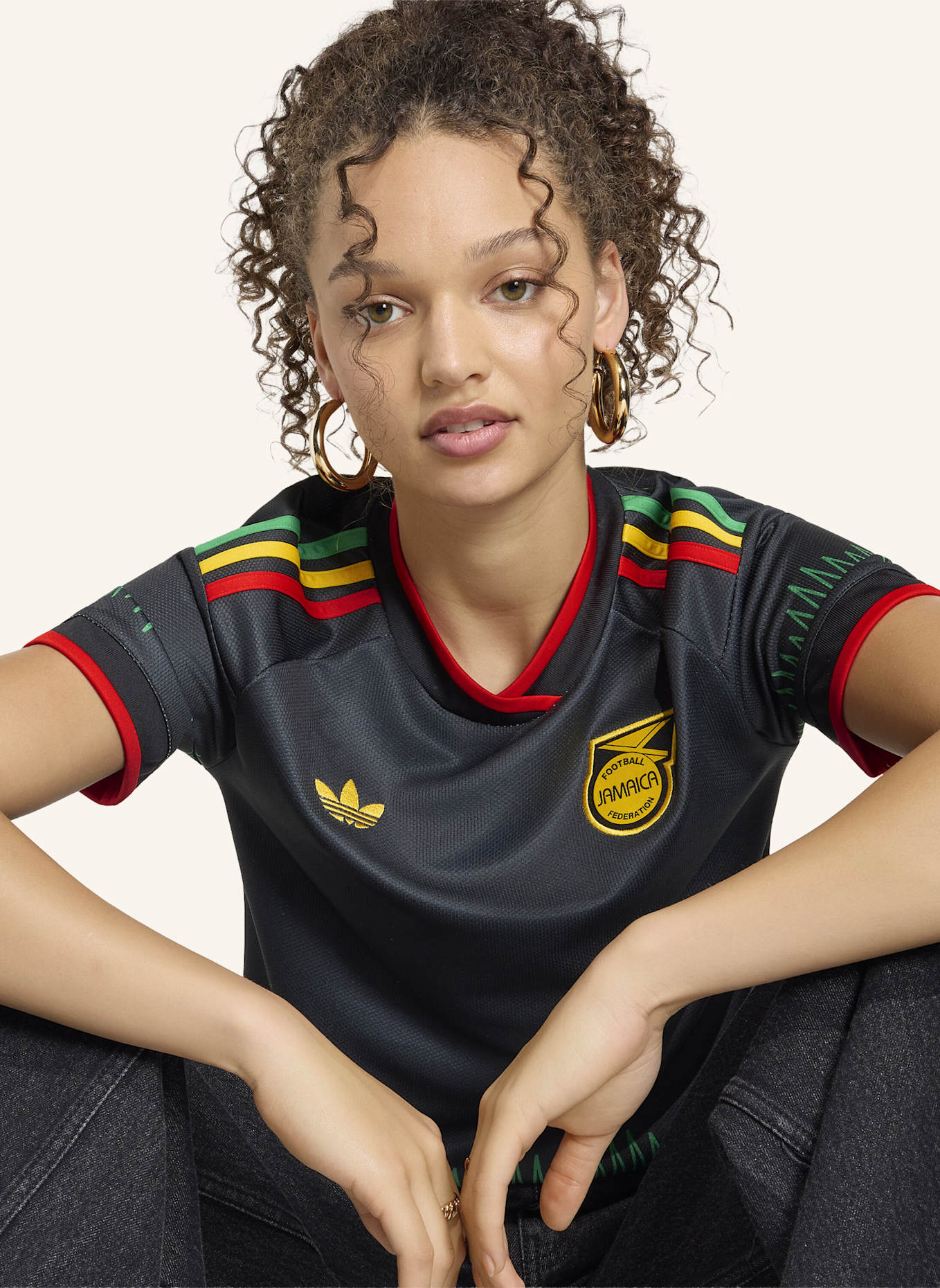 adidas JAMAIKA 26 X BOB MARLEY AUSWÄRTSTRIKOT: SCHWARZ