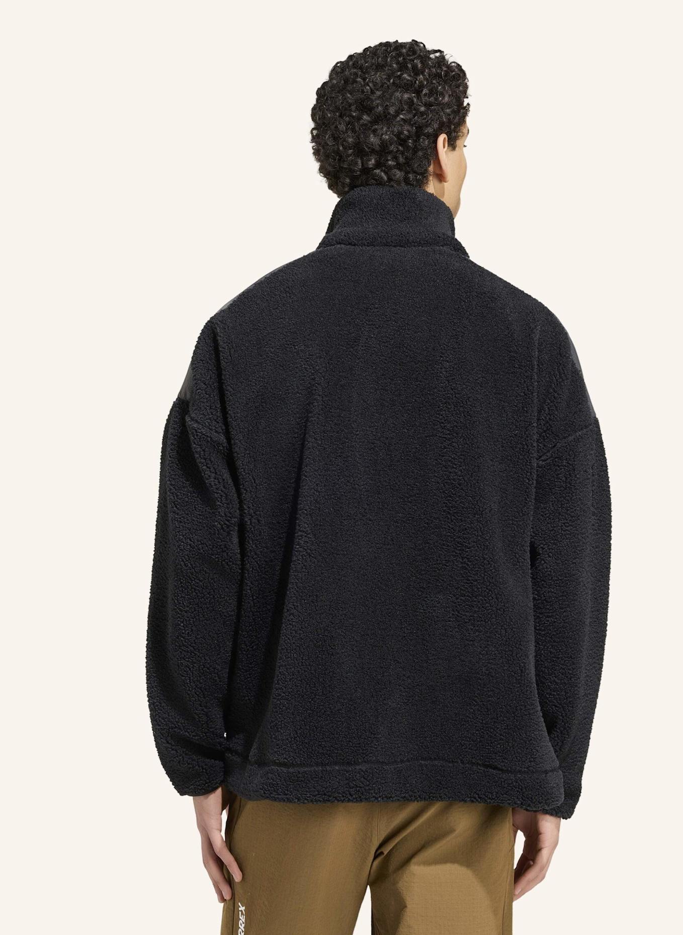 adidas TERREX TERREX XPLORIC CLIMAWARM PULLOVER, FLAUSCHIGES MATERIAL, DRUCKKNOPFVERSCHLUSS: SCHWARZ